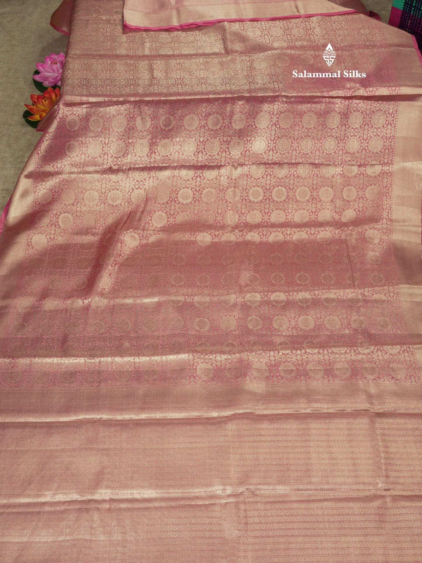Beautiful Parrot Green Grand Tissue Banaras Fancy Saree With Self Border