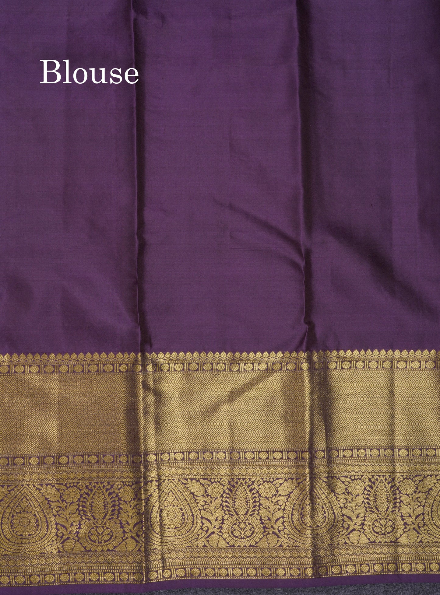 Beautiful Dark Purple Bridal Pure Kanjivaram Silk Saree With Traditional Evening Morning Border