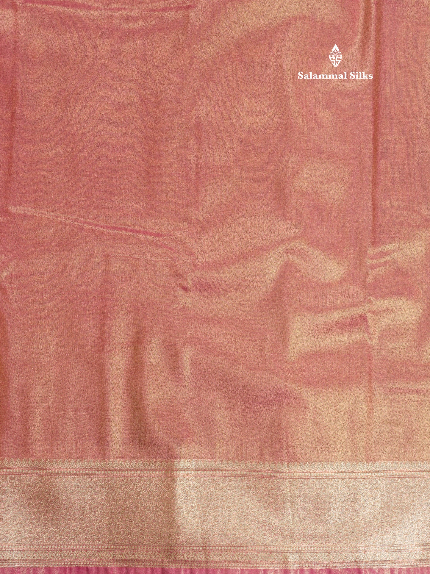 Blue Shade Plain Tissue Saree With Fancy Border