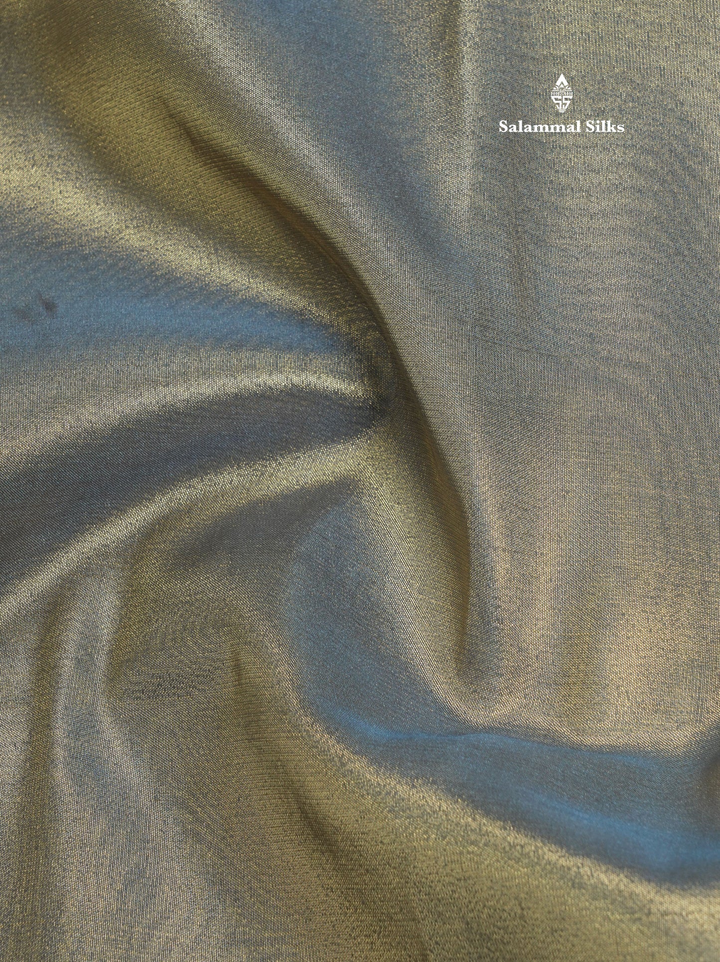 Blue Shade Plain Tissue Saree With Fancy Border