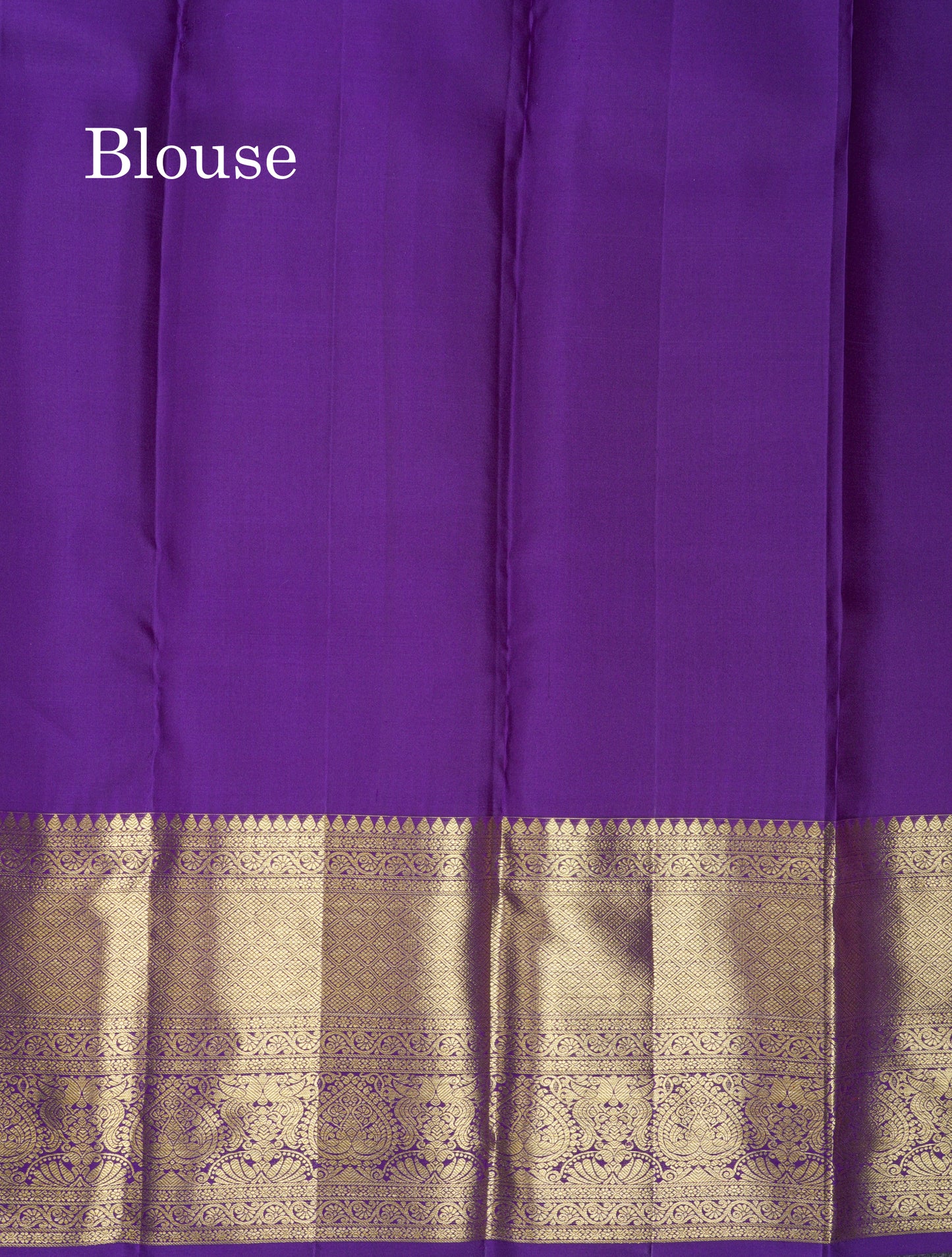 Beautiful Violet Bridal Pure Kanjivaram Silk Saree With Traditional Evening Morning Border