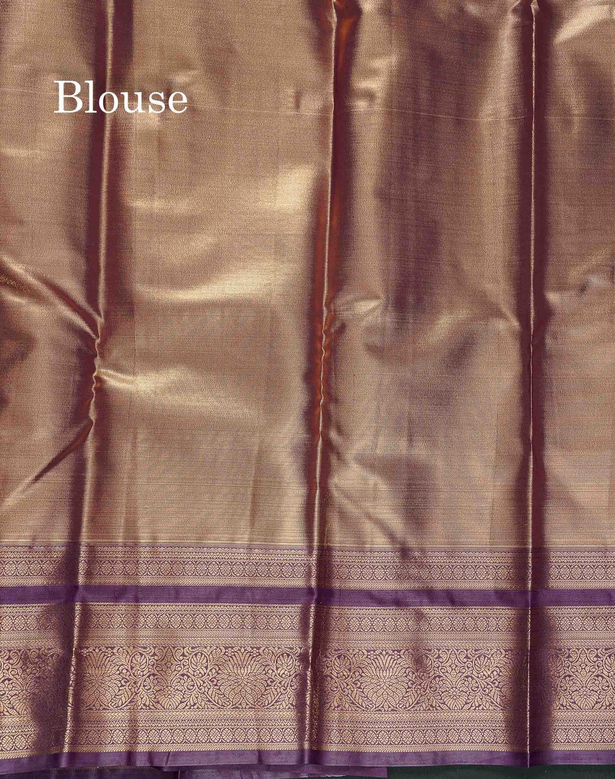 Tissue Bridal Semi Silk Saree - Sage Green Colour Body With Contrast Brinjal Colour Border