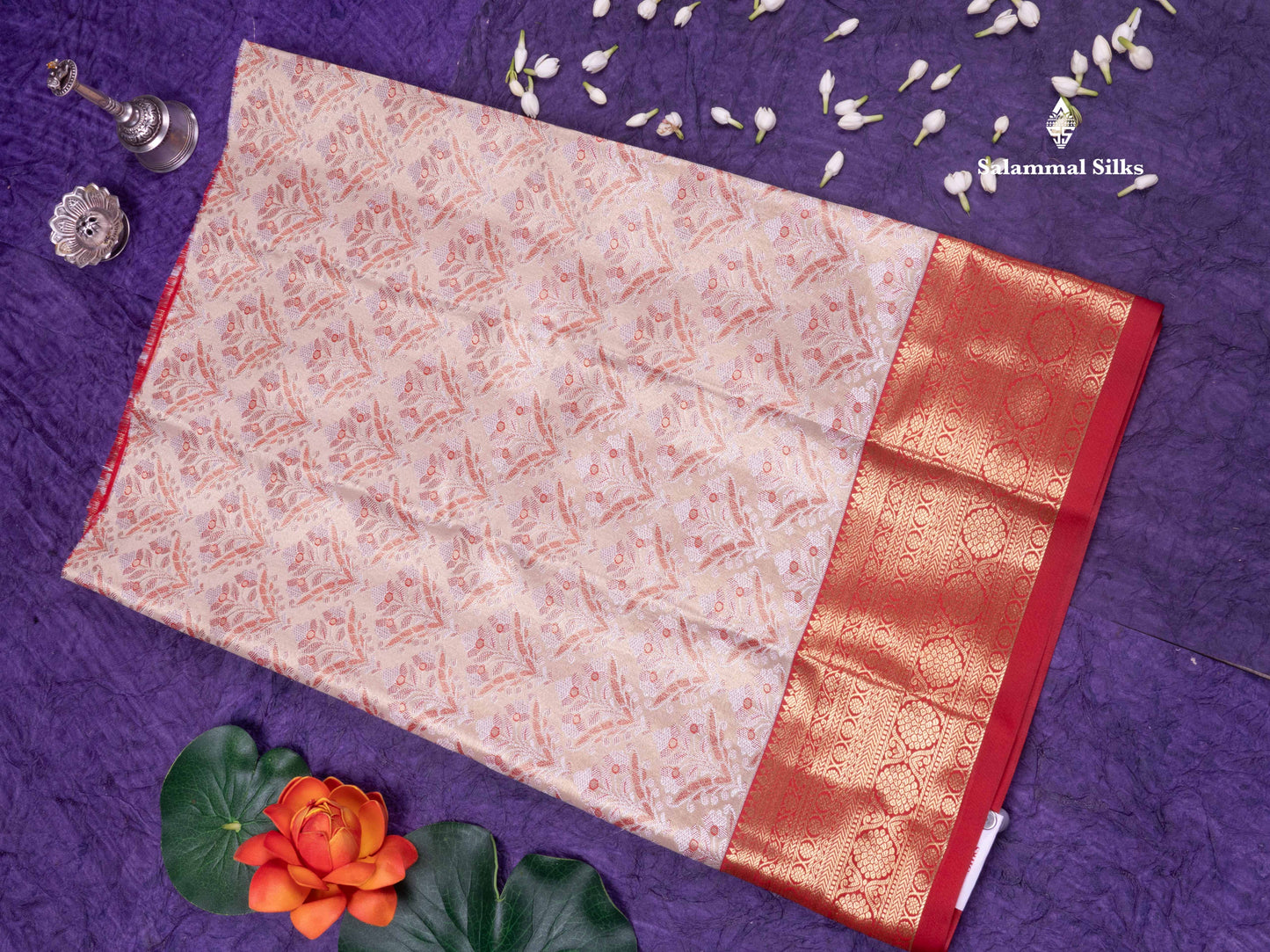 Semi Silk Pattu Pavadai (Sandal) With marron Blouse 18"