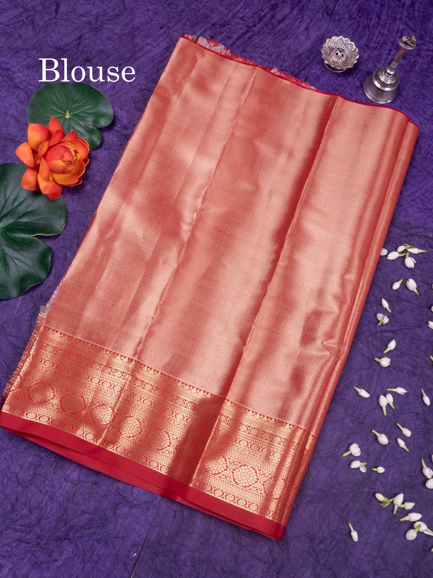 Semi Silk Pattu Pavadai (Light purple) with Maroon colour 27"