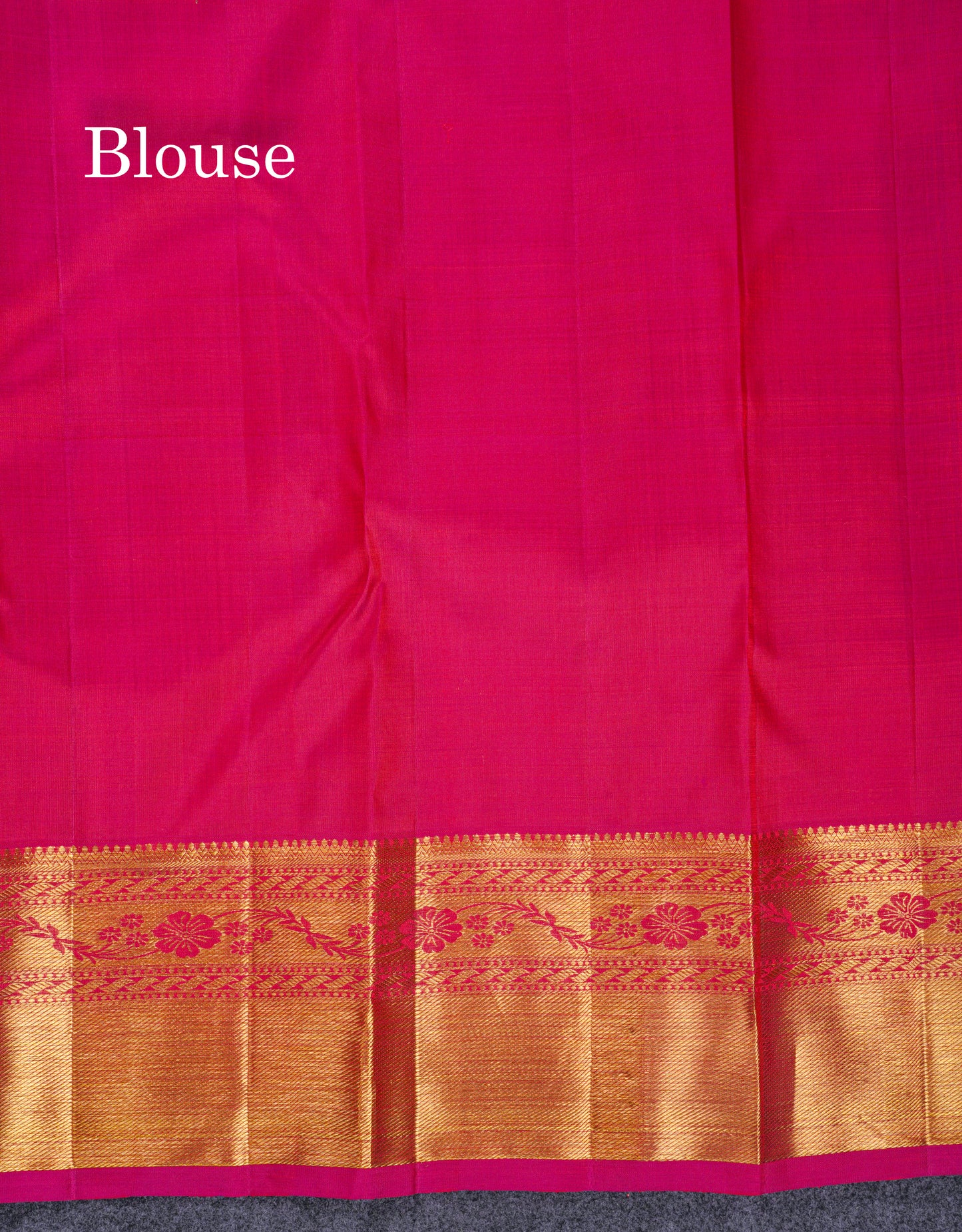 Beautiful Dual Tone Pink Meenakari Work Bridal Pure Kanjivaram Silk Saree With Traditional Border