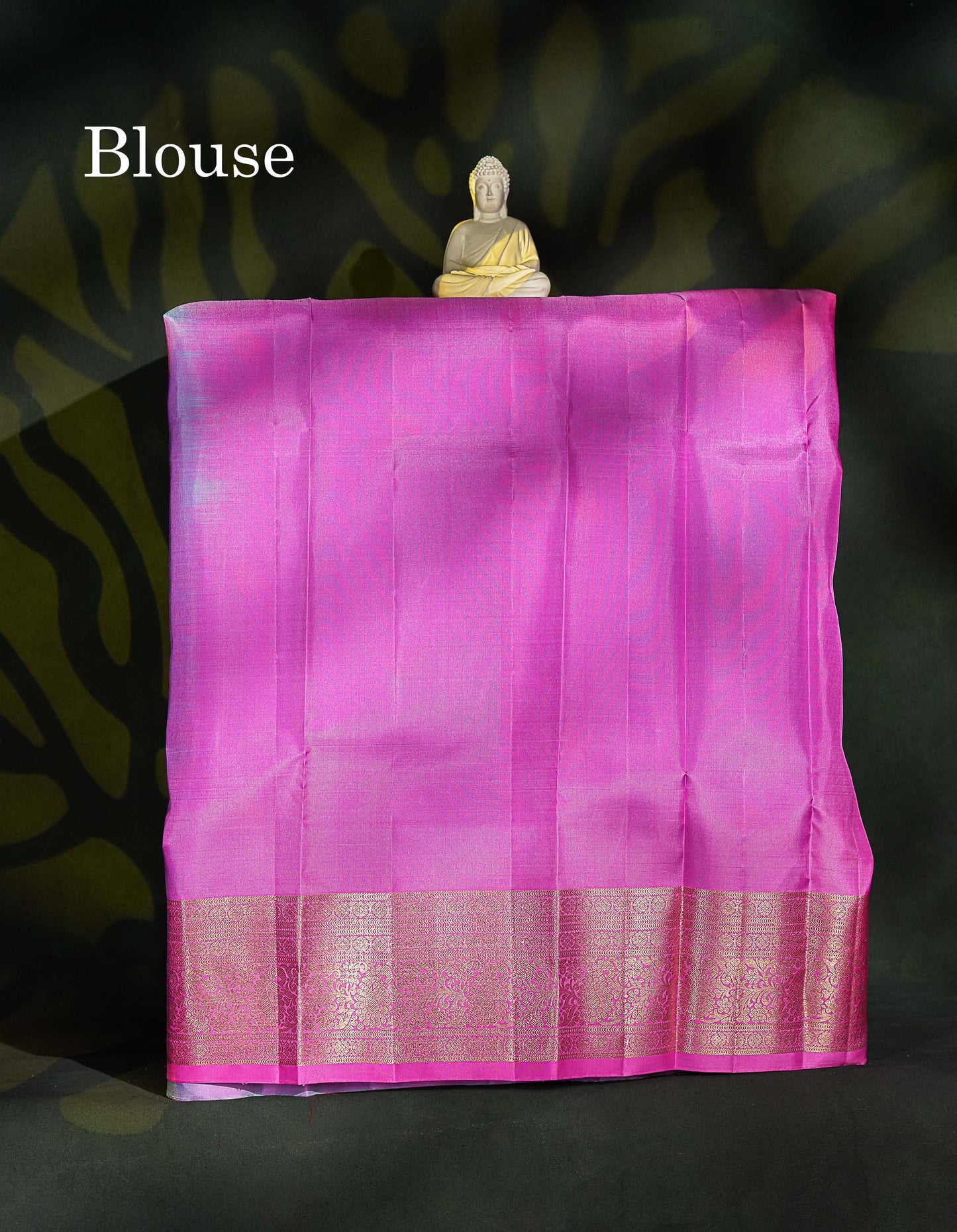 Pure Silk Pattu Pavadai - Sea Green Colour Body With Butta & Pink Blouse | 5-9 Years