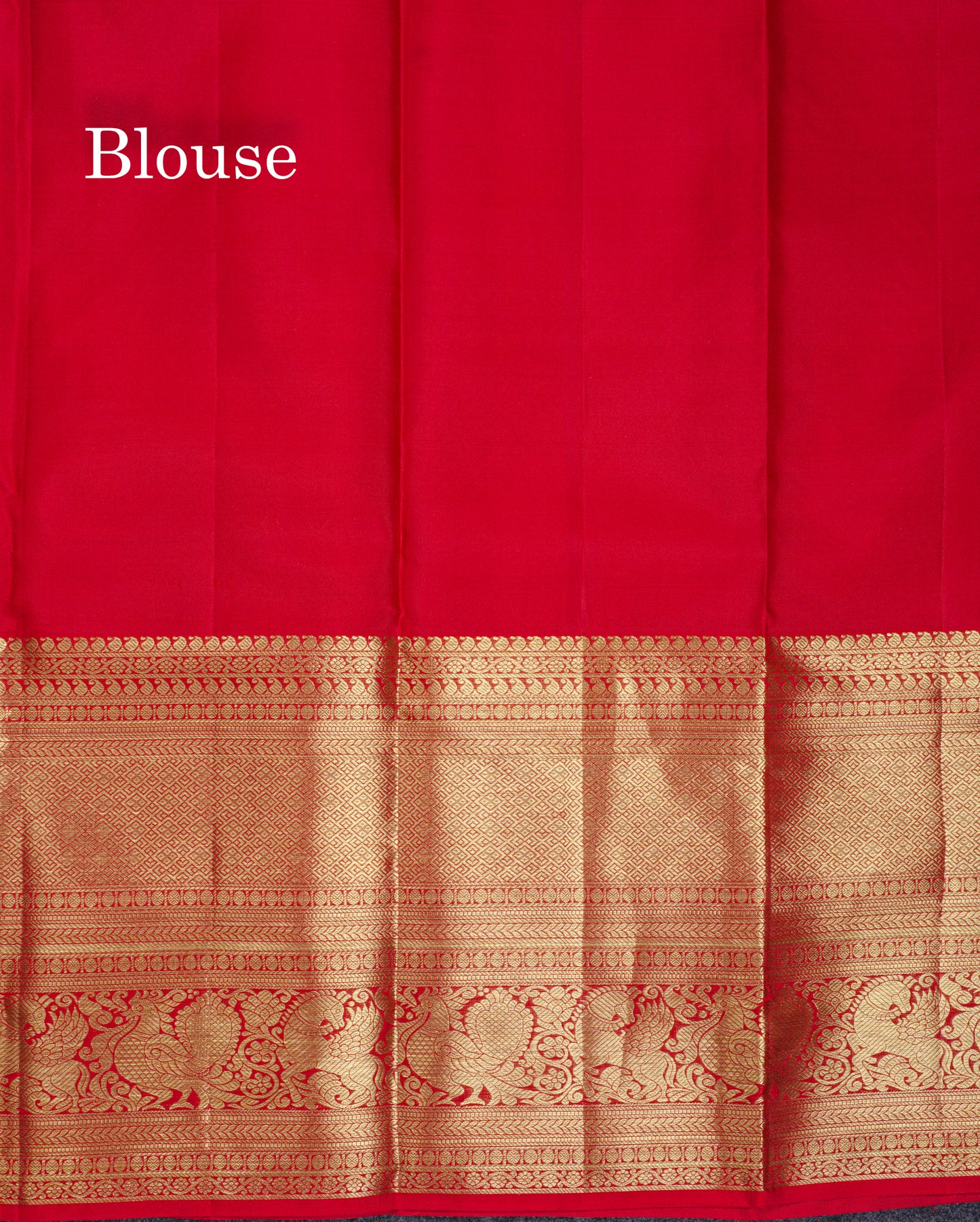 Beautiful Chilly Red Bridal Pure Kanjivaram Silk Saree With Traditional Evening Morning Border