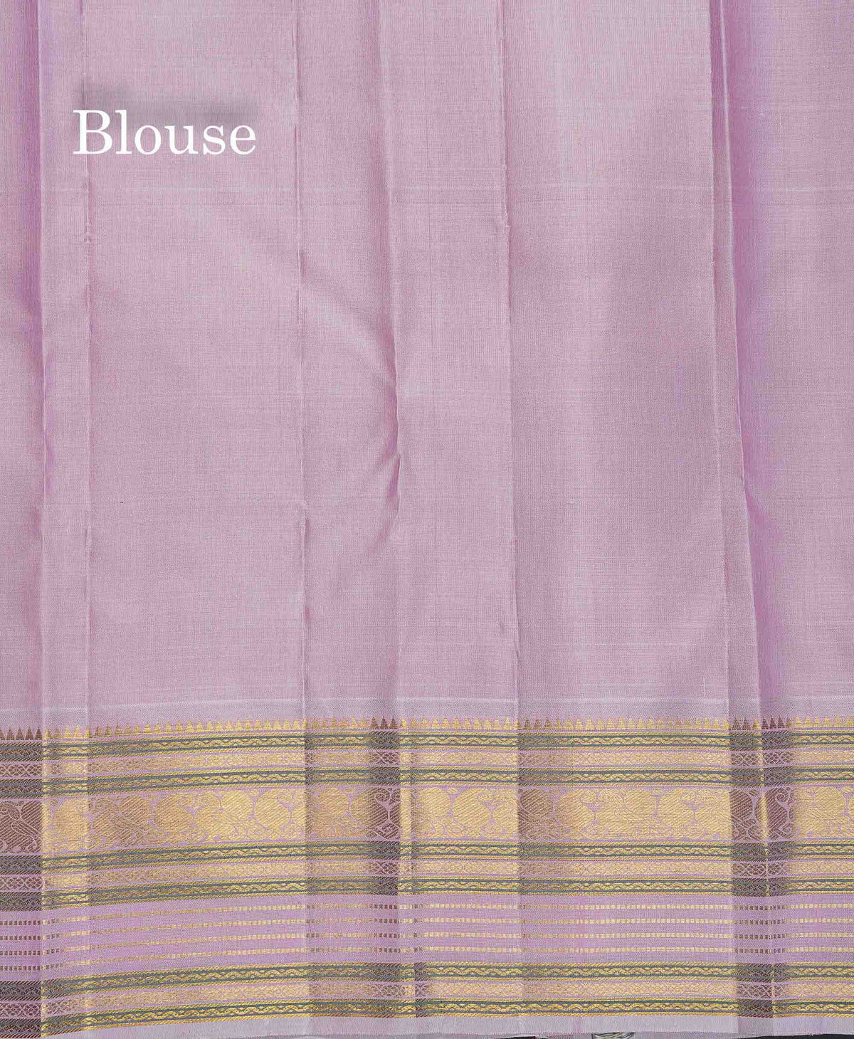 Korvai Pure Kanjivaram Silk Saree - Magenta Colour Body With Contrast Baby Pink Border