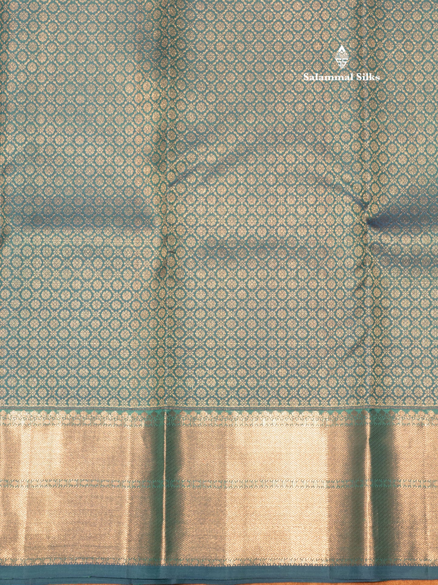 Kanjivaram Beautiful Light Anandha Blue Pure Silk Saree With Silver Zari Border