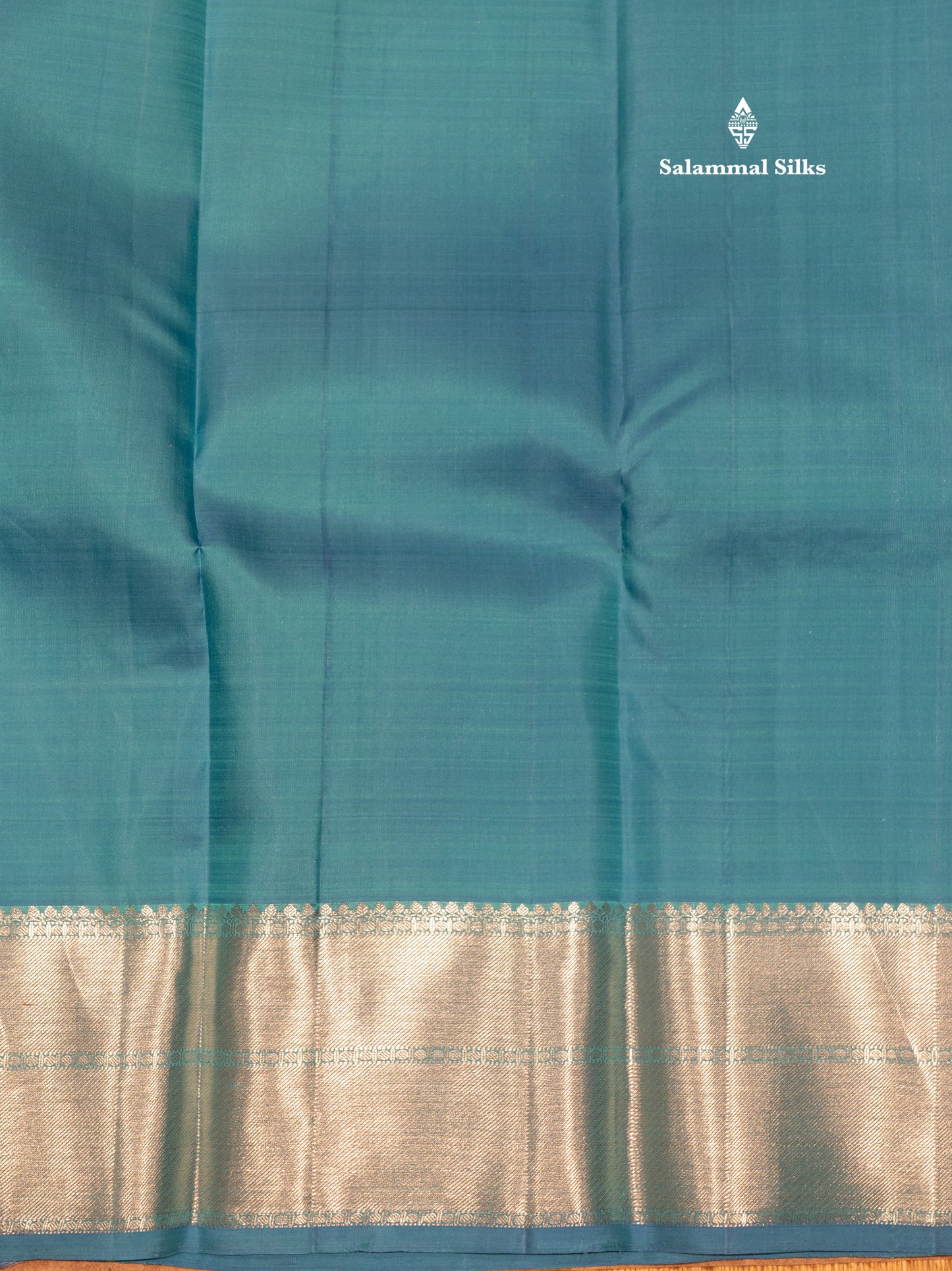 Kanjivaram Beautiful Light Anandha Blue Pure Silk Saree With Silver Zari Border