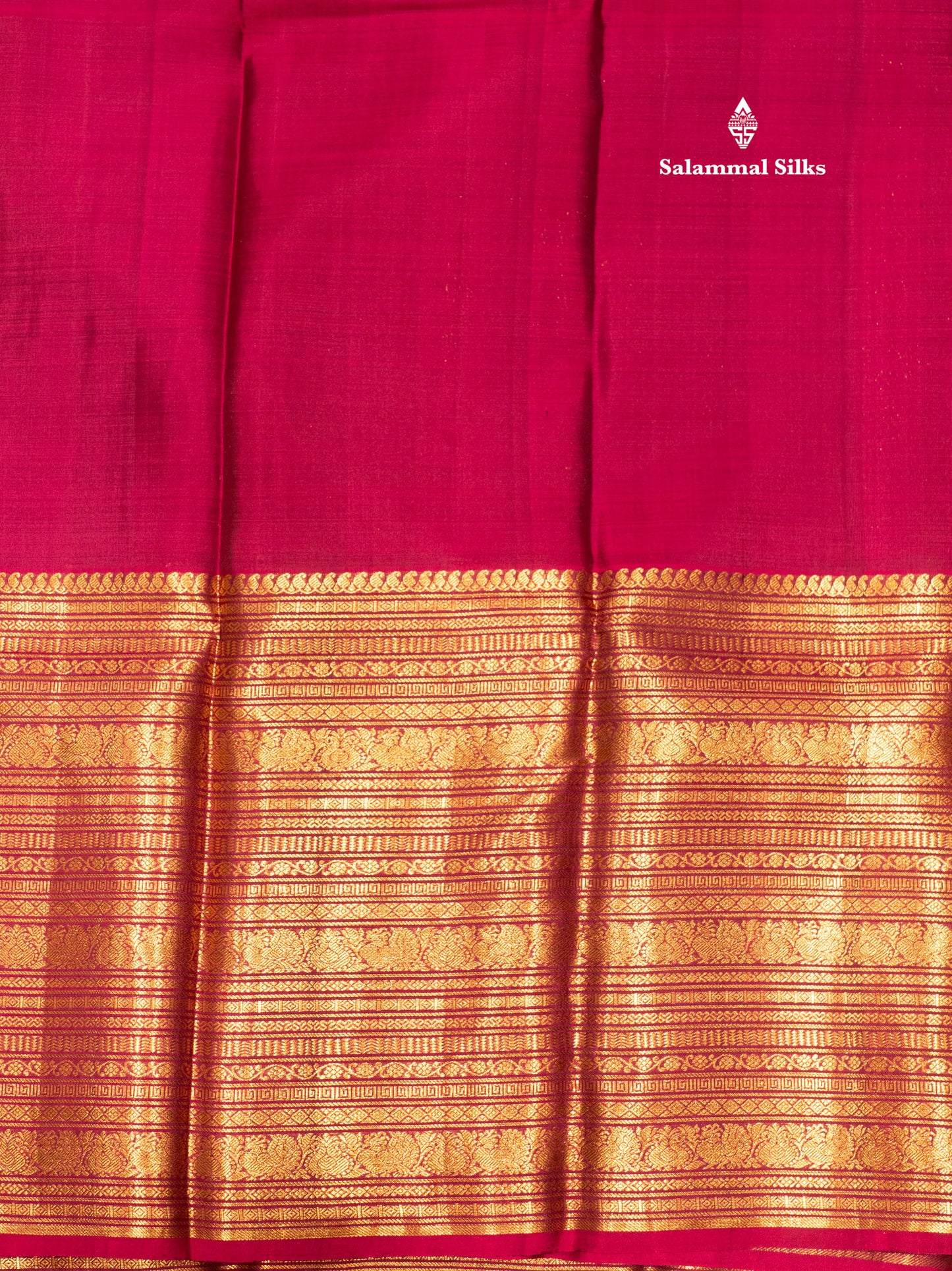 Kanjivaram Beautiful Green Pure Silk Saree With Arakku Colour Long Border