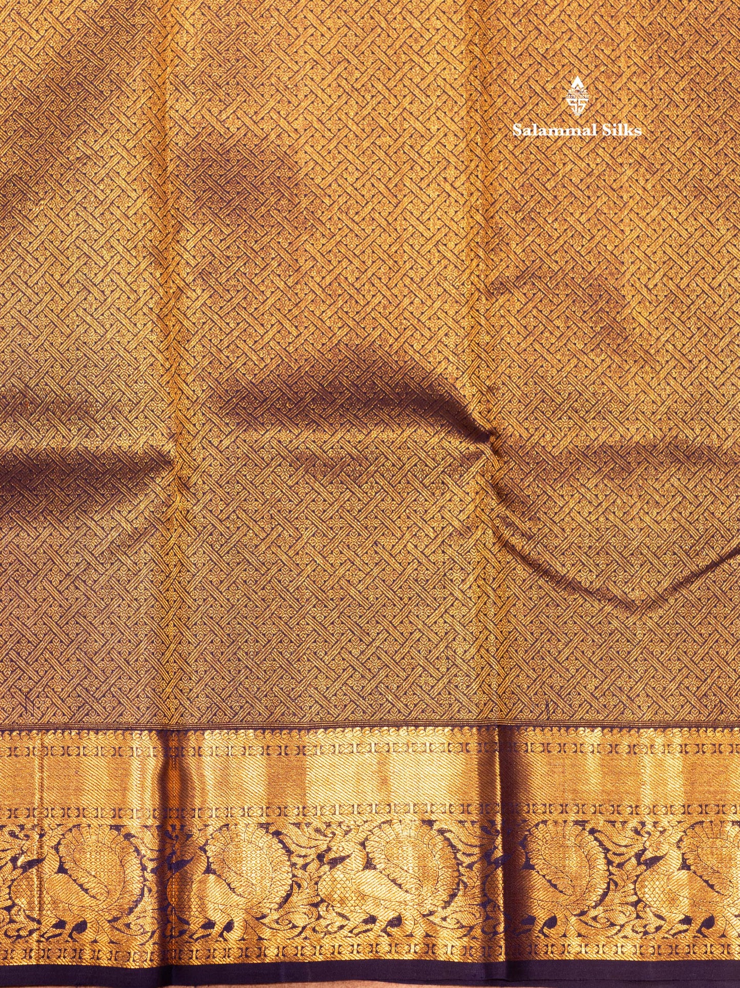 Kanjivaram Beautiful onion pink Colour Pure Silk Saree With Navy Blue Border