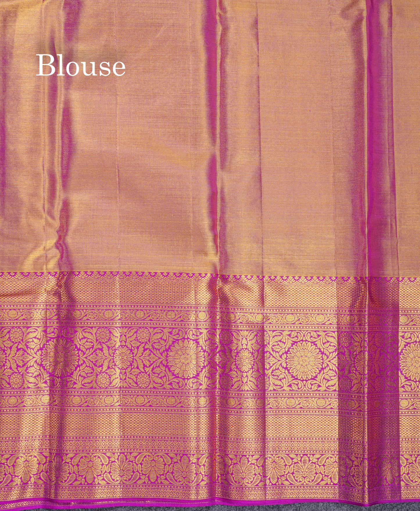 Beautiful Light Pink Tissue Bridal Pure Kanjivaram Silk Saree With Contrast Vadamalli Traditional Evening Morning Border