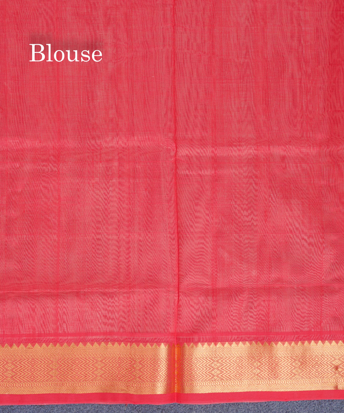 Half White Plain Pure Silk Cotton Saree With Contrast Chilly Red Blouse