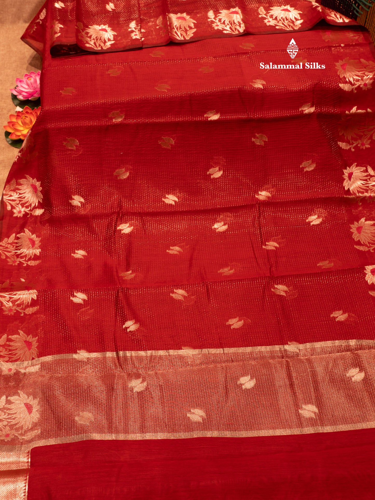 Beautiful Ramar Muga Silk Silver Zari Lines Saree With Fancy Meenawork Border