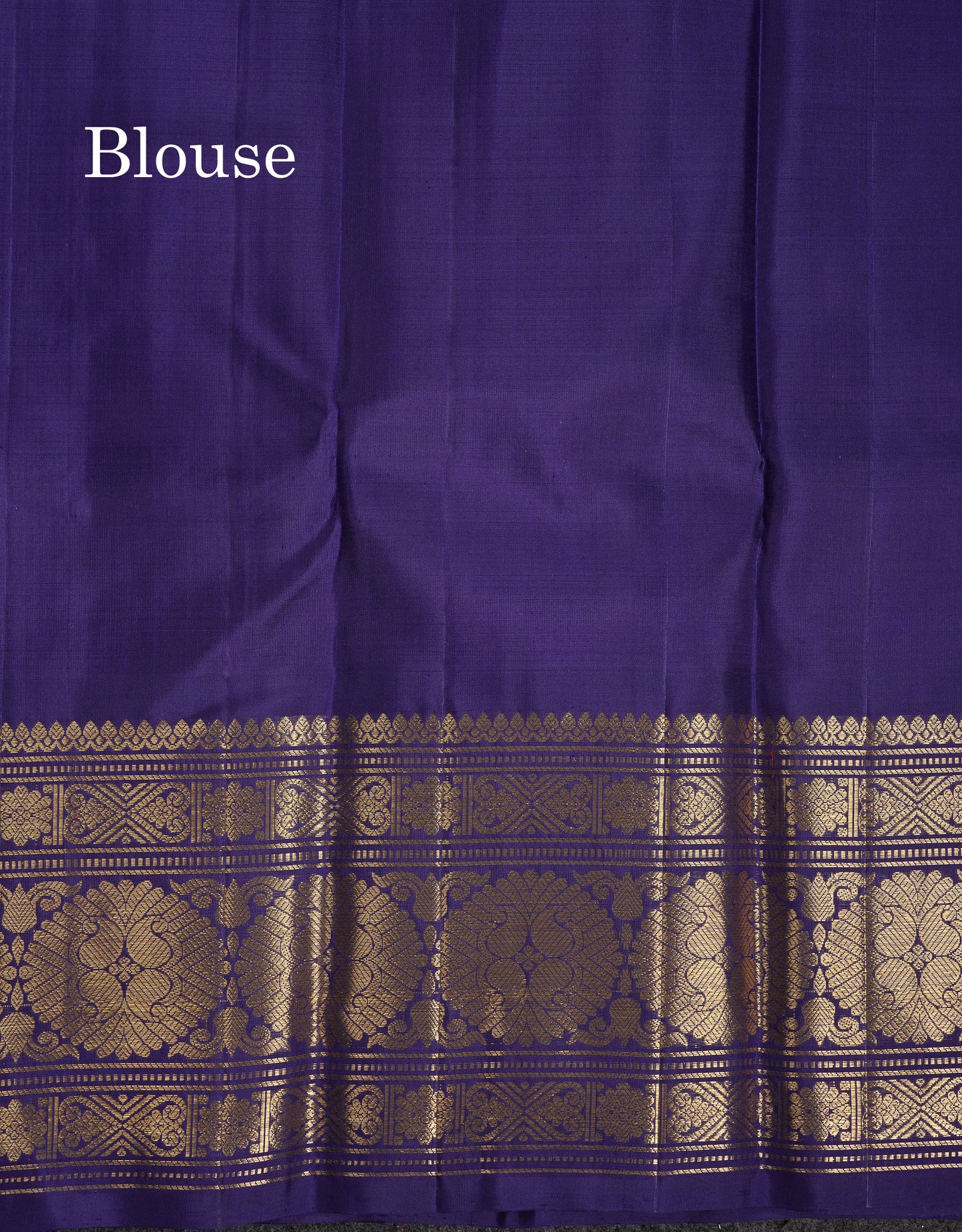 Beautiful Pastel Violet Bridal Pure Kanjivaram Silk Saree With Contrast Navy Blue Traditional Border