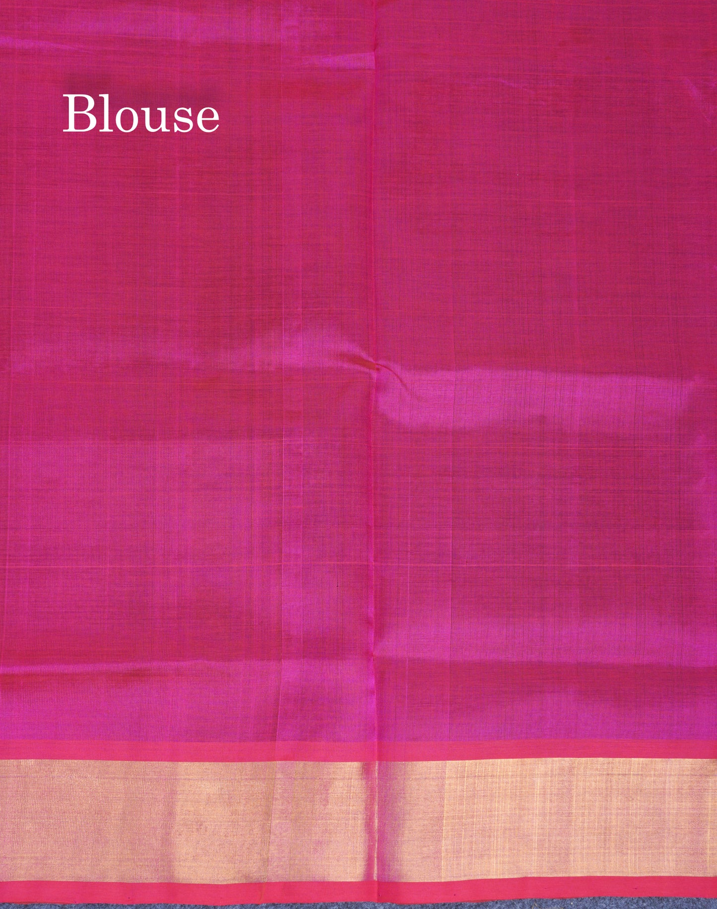 Black Pure Silk Cotton Saree With Contrast Pink Blouse