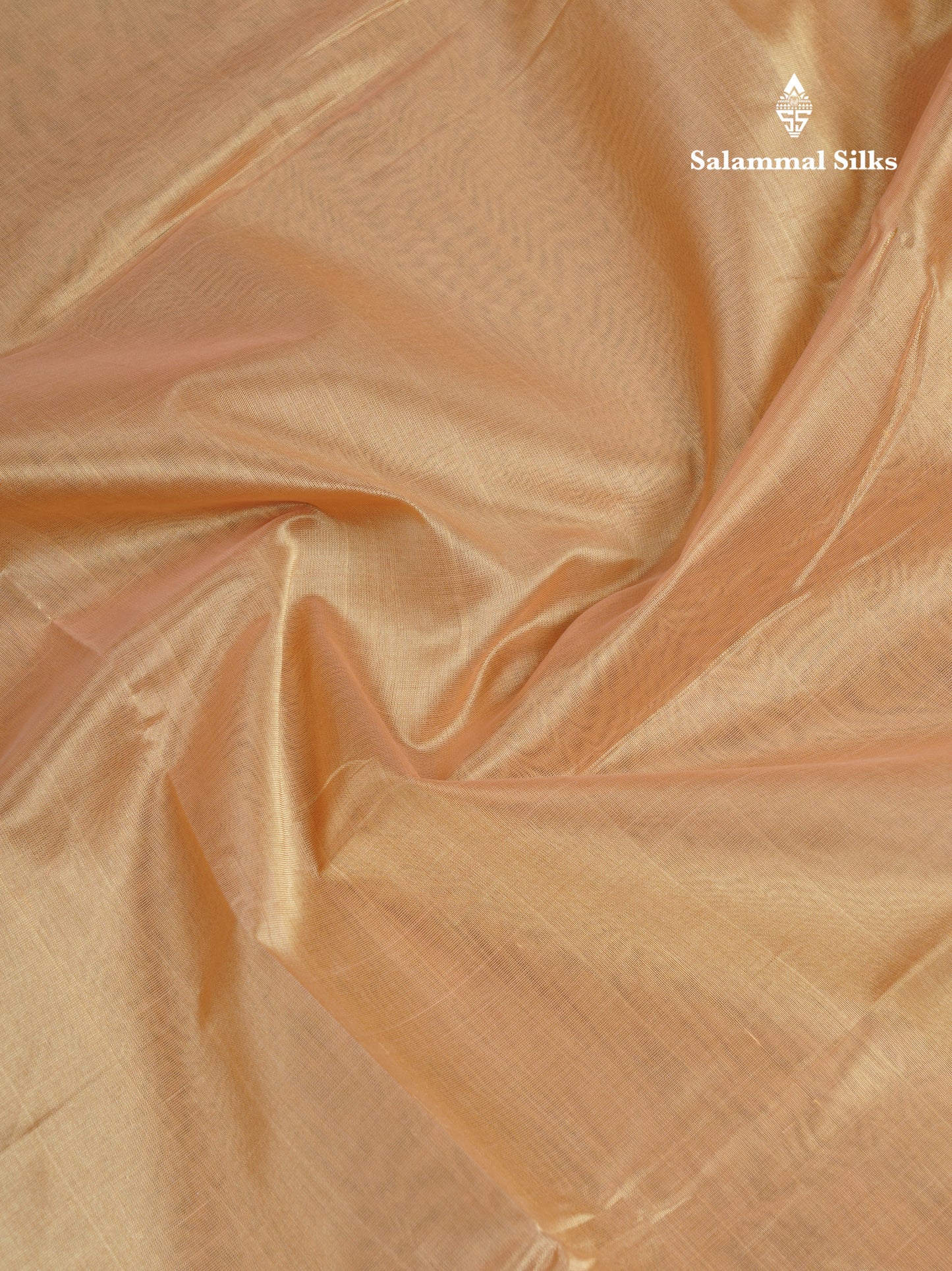 Sandal Plain Pure Silk Cotton Saree With Contrast Red Blouse