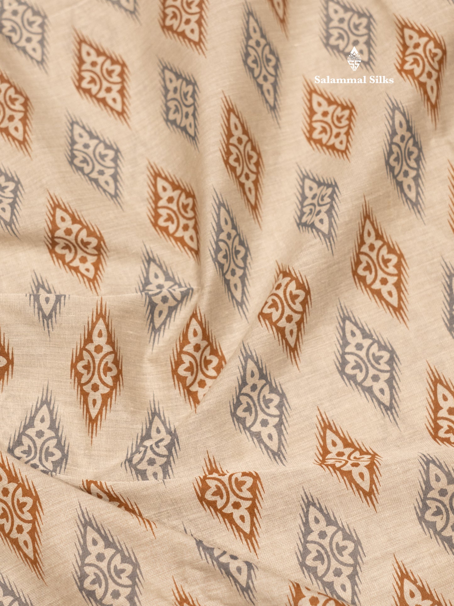 Pastel Blue Colour Printed Pure Cotton Saree With Ribbon Border