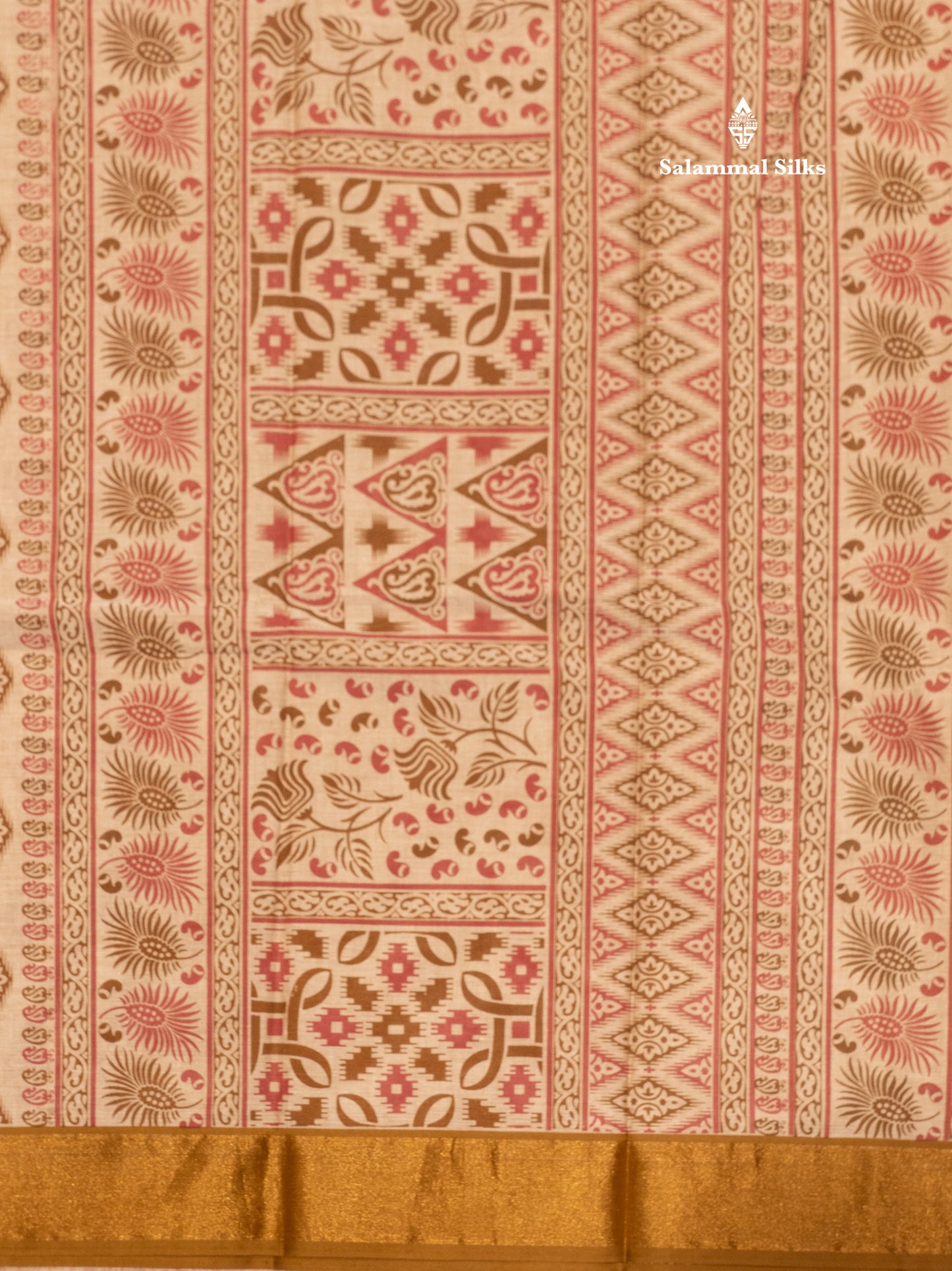 Pastel Blue Colour Printed Pure Cotton Saree With Ribbon Border