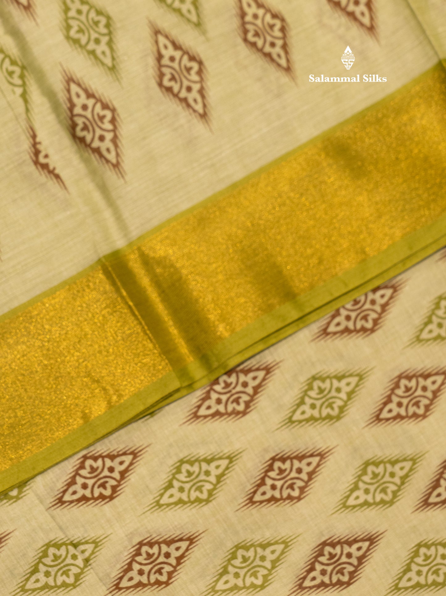 Pastel Blue Colour Printed Pure Cotton Saree With Ribbon Border