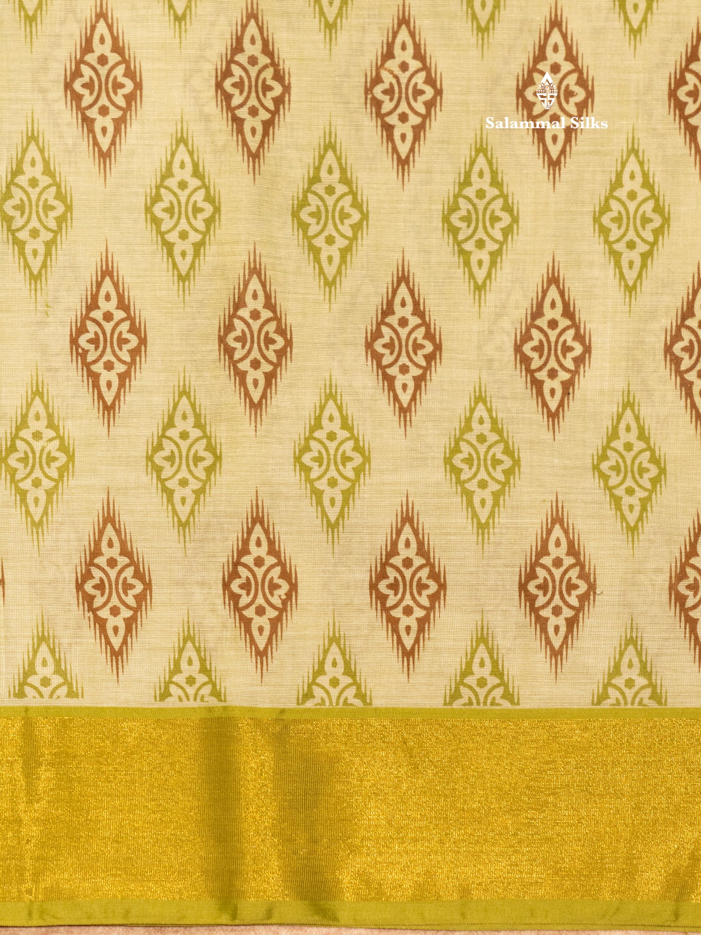 Pastel Blue Colour Printed Pure Cotton Saree With Ribbon Border
