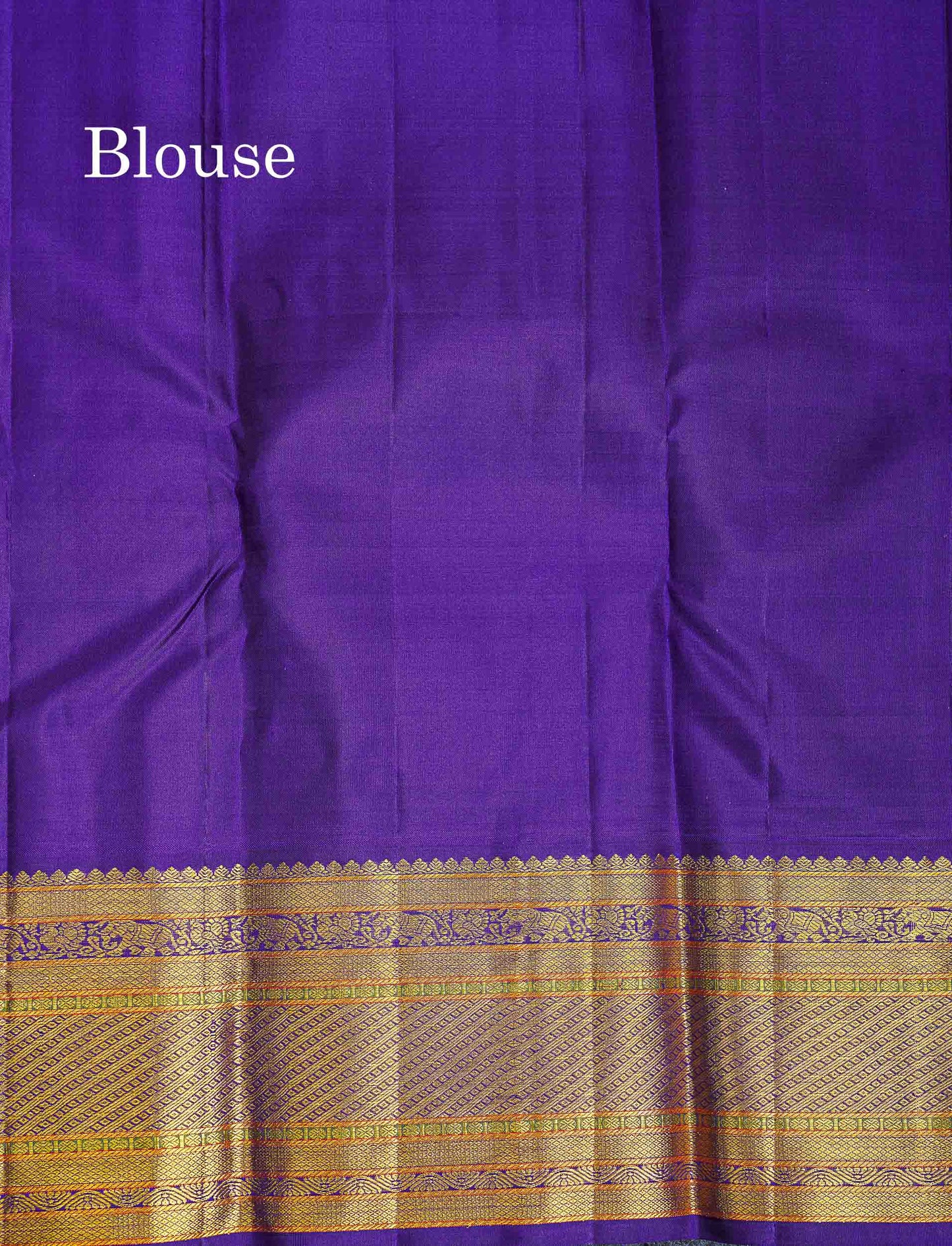 Korvai Pure Kanjivaram Silk Saree - Baby Pink Colour Body With Contrast Purple Traditional Evening Morning Border