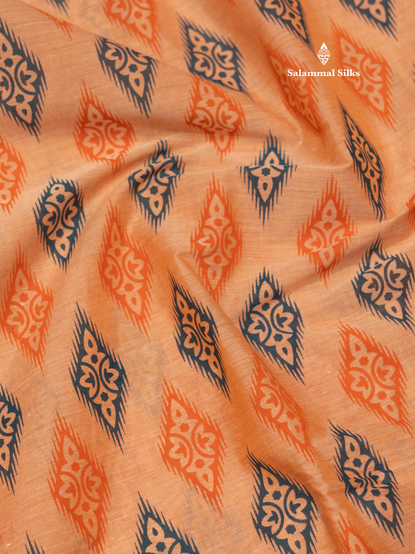 Pastel Blue Colour Printed Pure Cotton Saree With Ribbon Border
