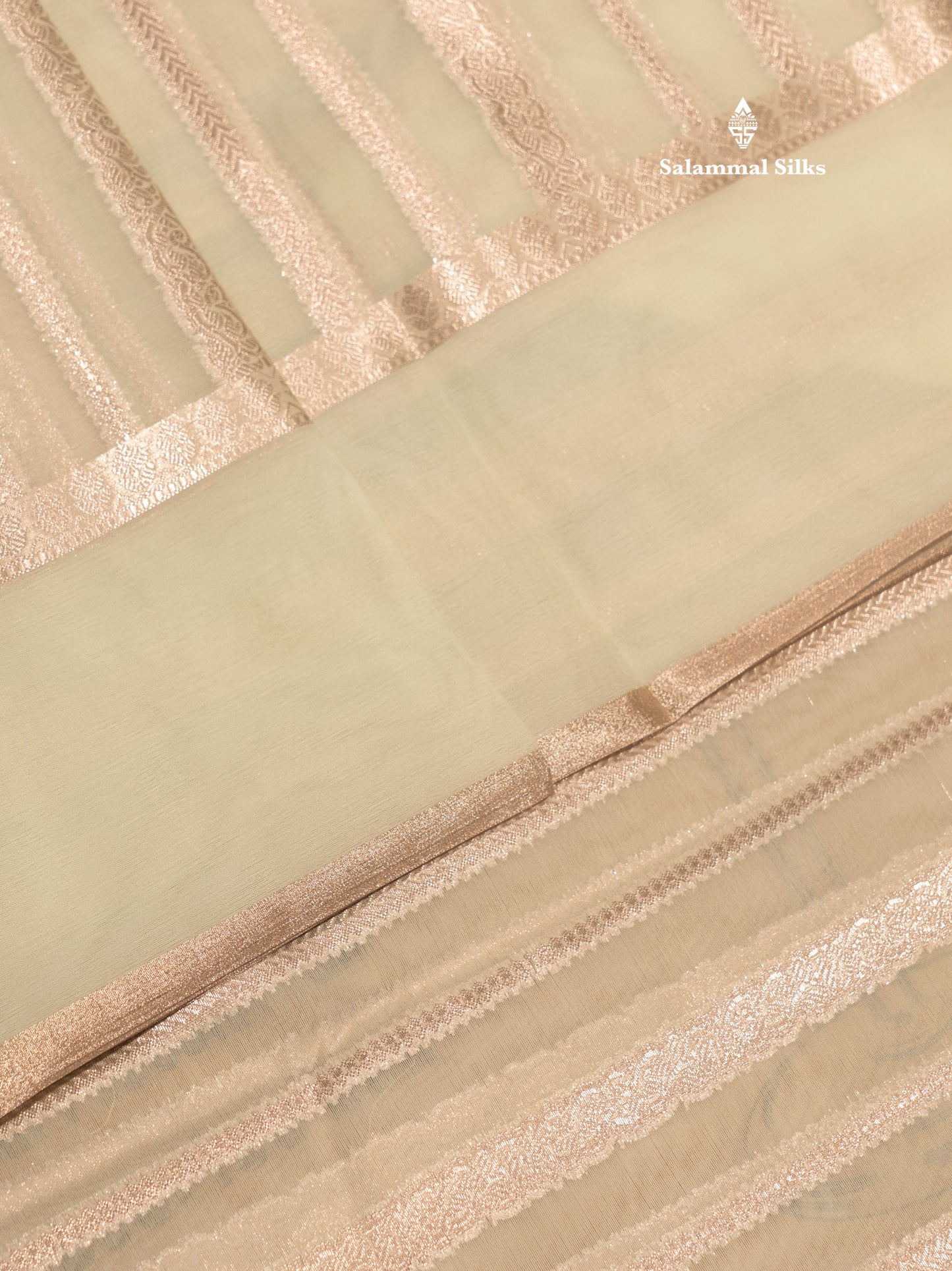 Pista Green Colour Semi Organza Saree With Embroidery Border