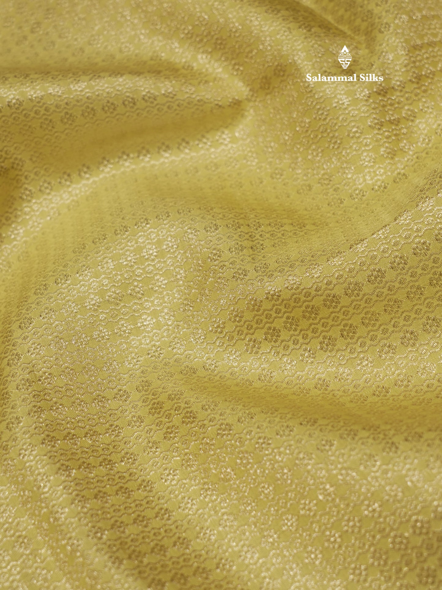Pista Green Colour Pure Kanjivaram Silk Saree With Contrast Vadamalli Border