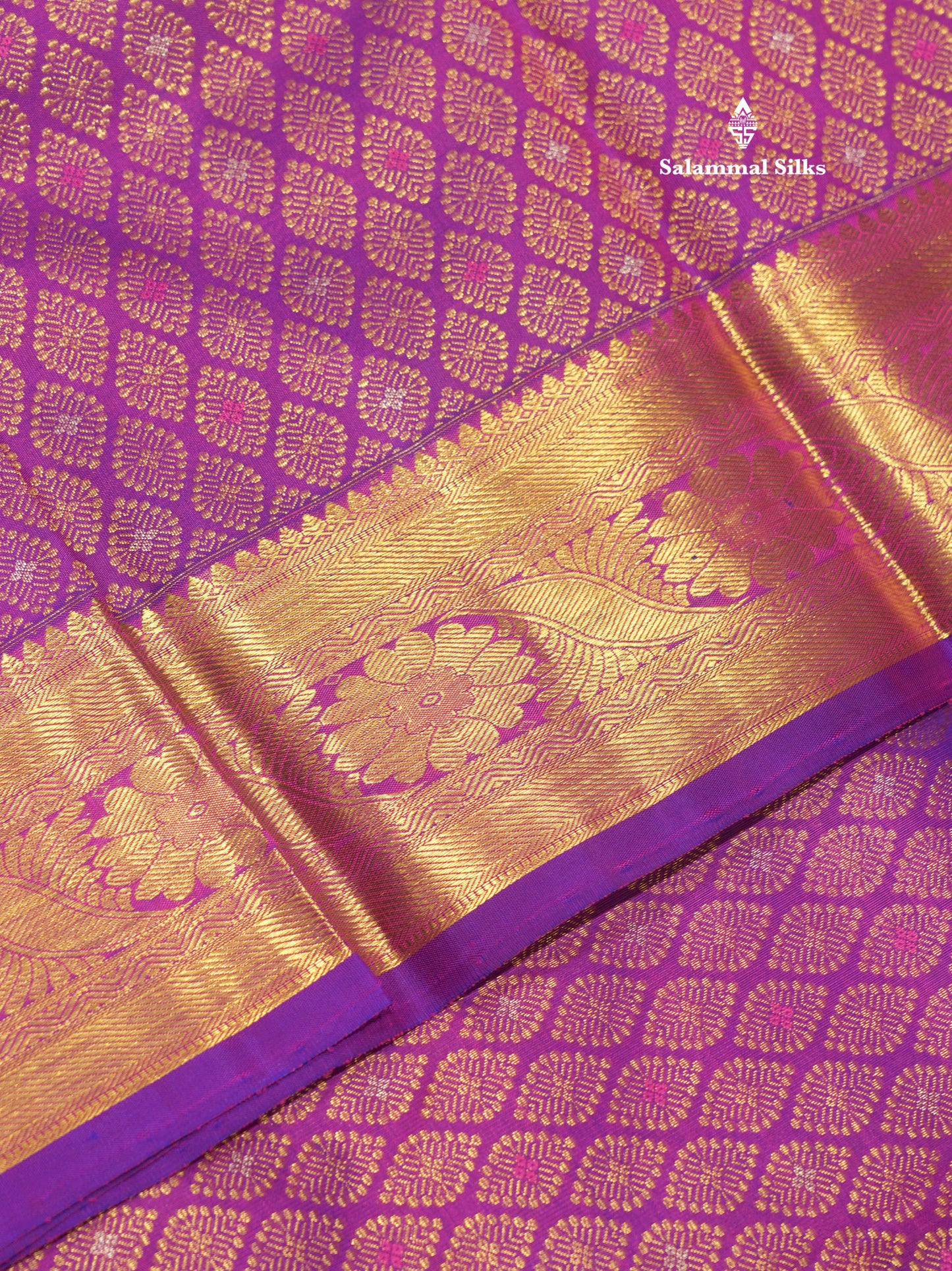 Vadamalli Colour Pure Kanjivaram Silk Saree With Gold Zari Border