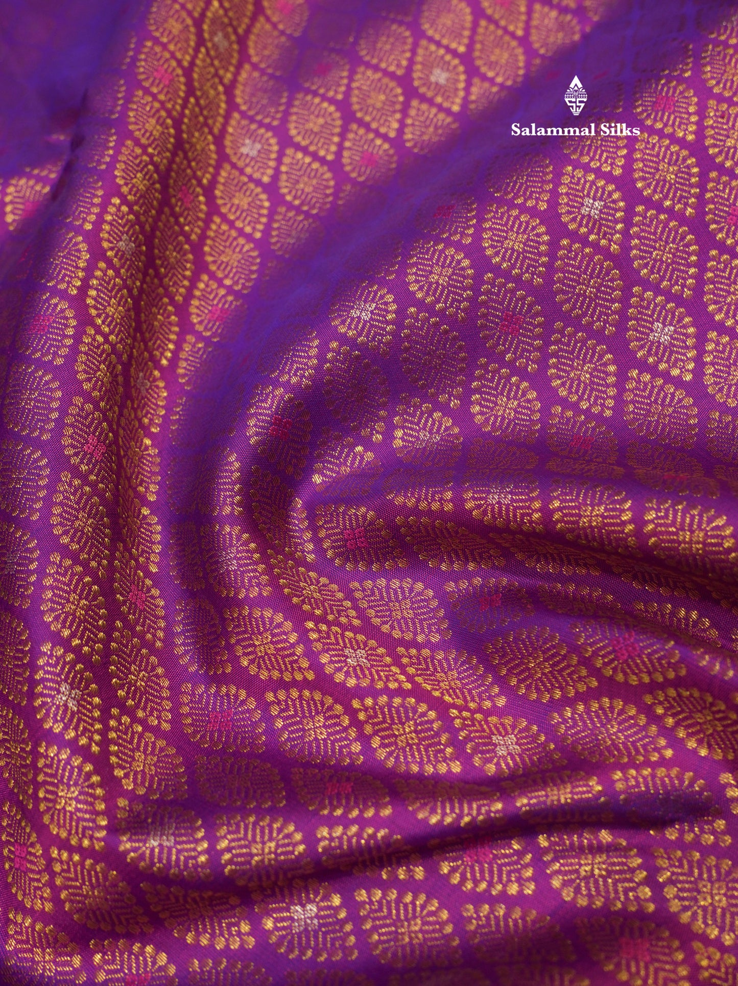 Vadamalli Colour Pure Kanjivaram Silk Saree With Gold Zari Border