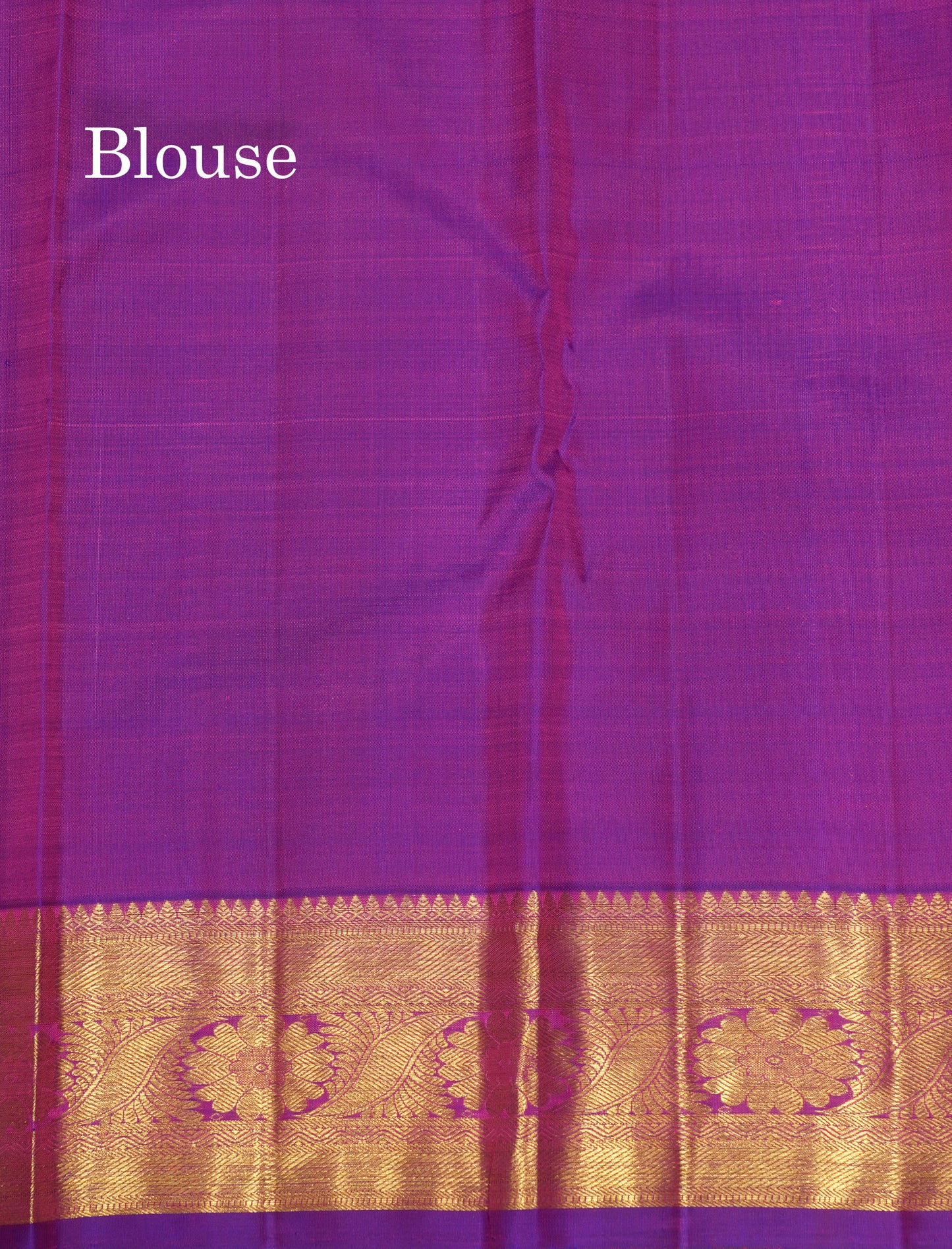 Vadamalli Colour Pure Kanjivaram Silk Saree With Gold Zari Border