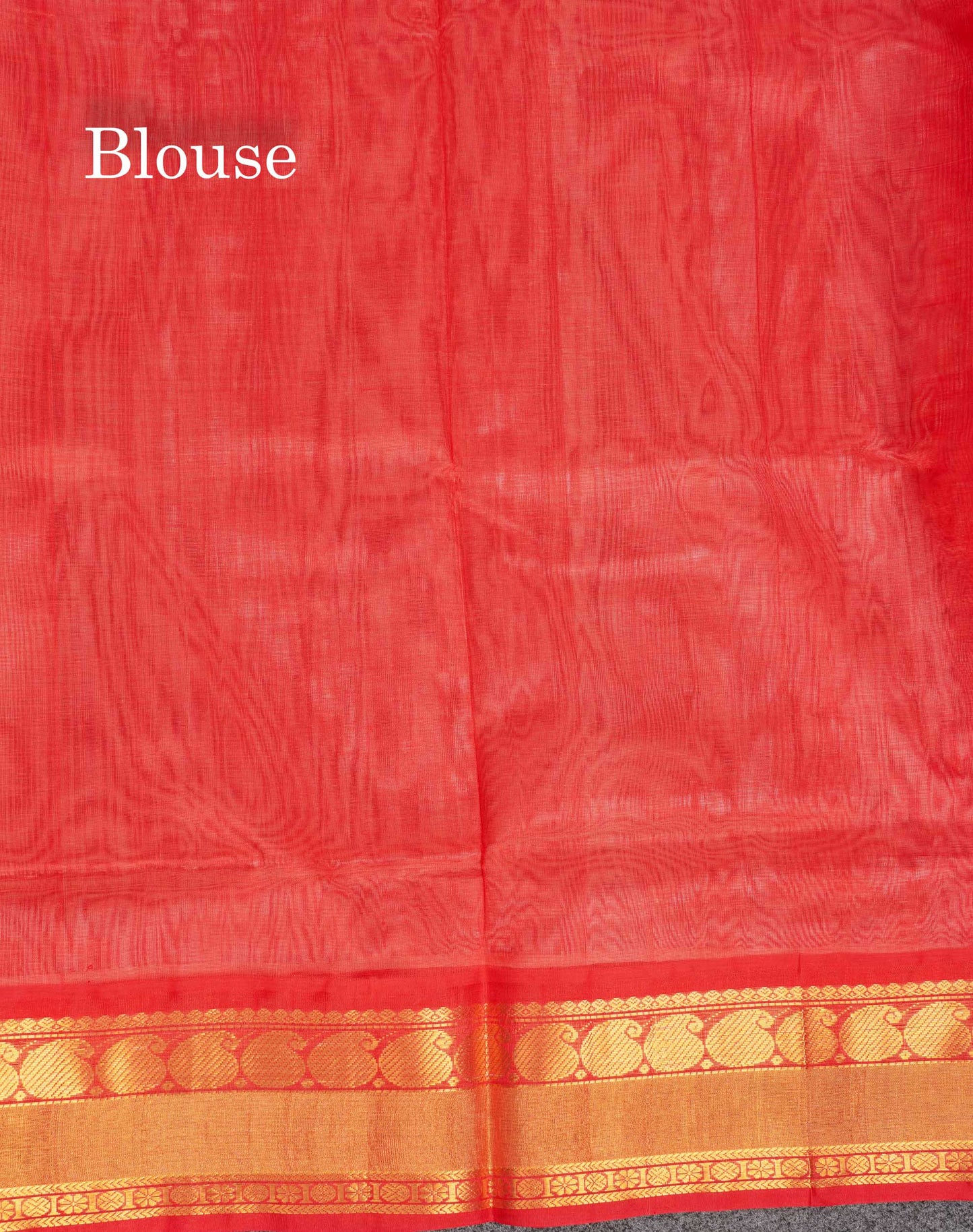 Beautiful Half White Plain Pure Silk Cotton Saree With Contrast Red Traditional Border