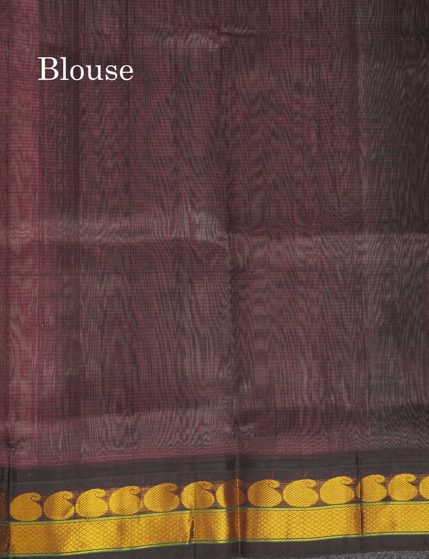 Beautiful Baby Pink Pure Silk Cotton Saree With Contrast Dark Brown Traditional Border