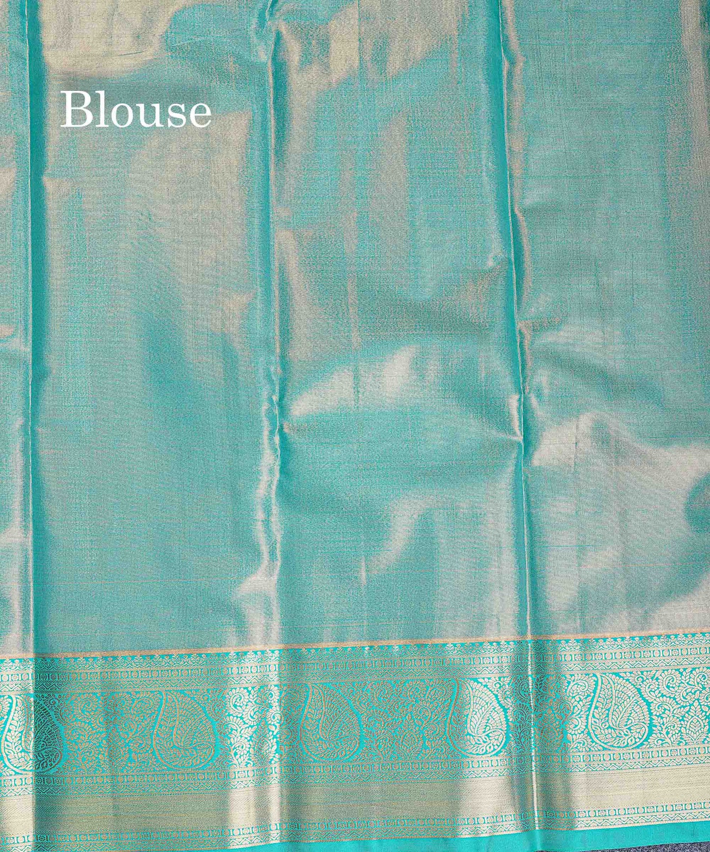 Bridal Semi Silk Saree - Light Pink Colour Body Tissue With Contrast Light Rexona Green Evening Morning Border