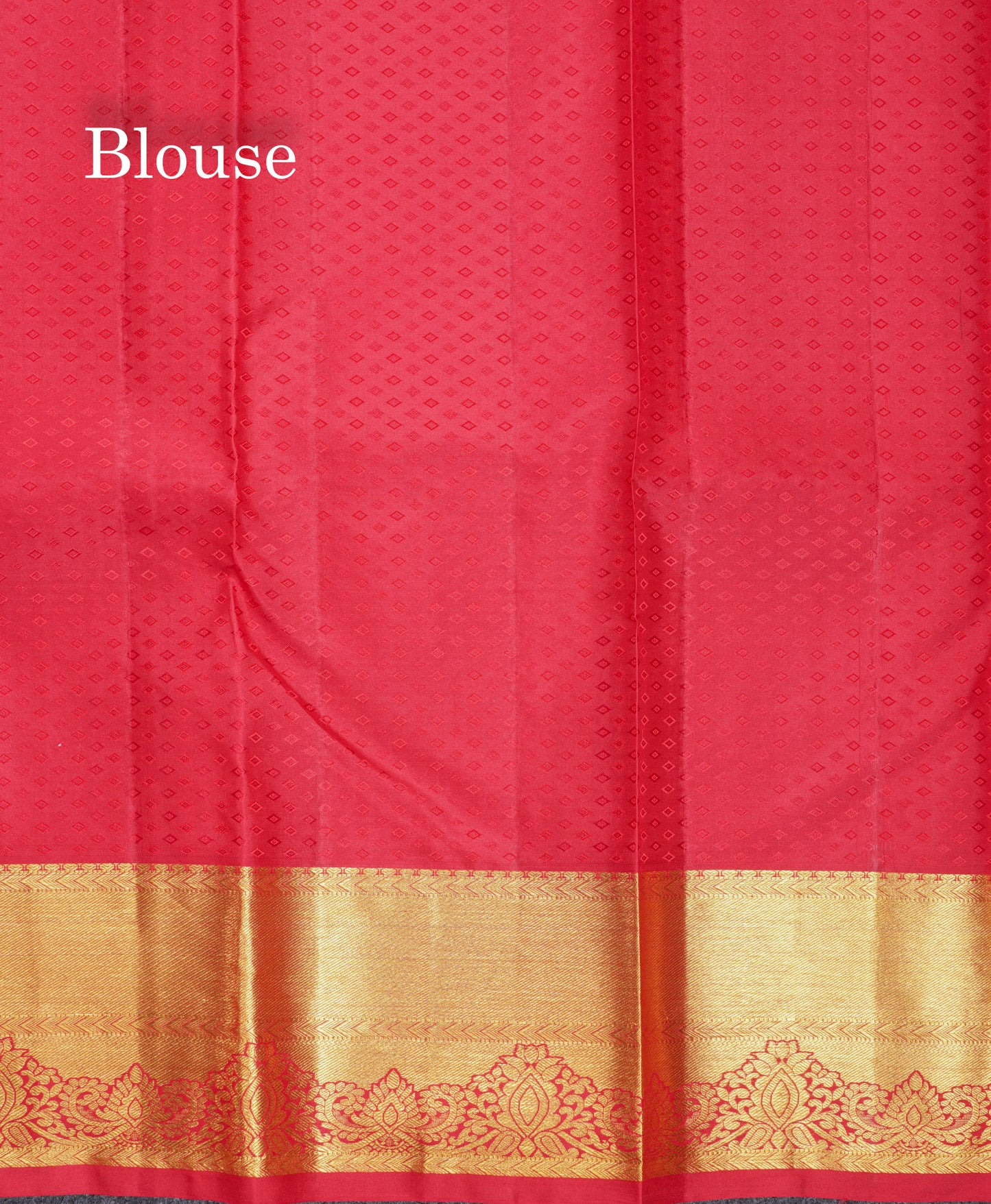 Beautiful Chilly Red Bridal Pure Kanjivaram Silk Saree With Traditional Border