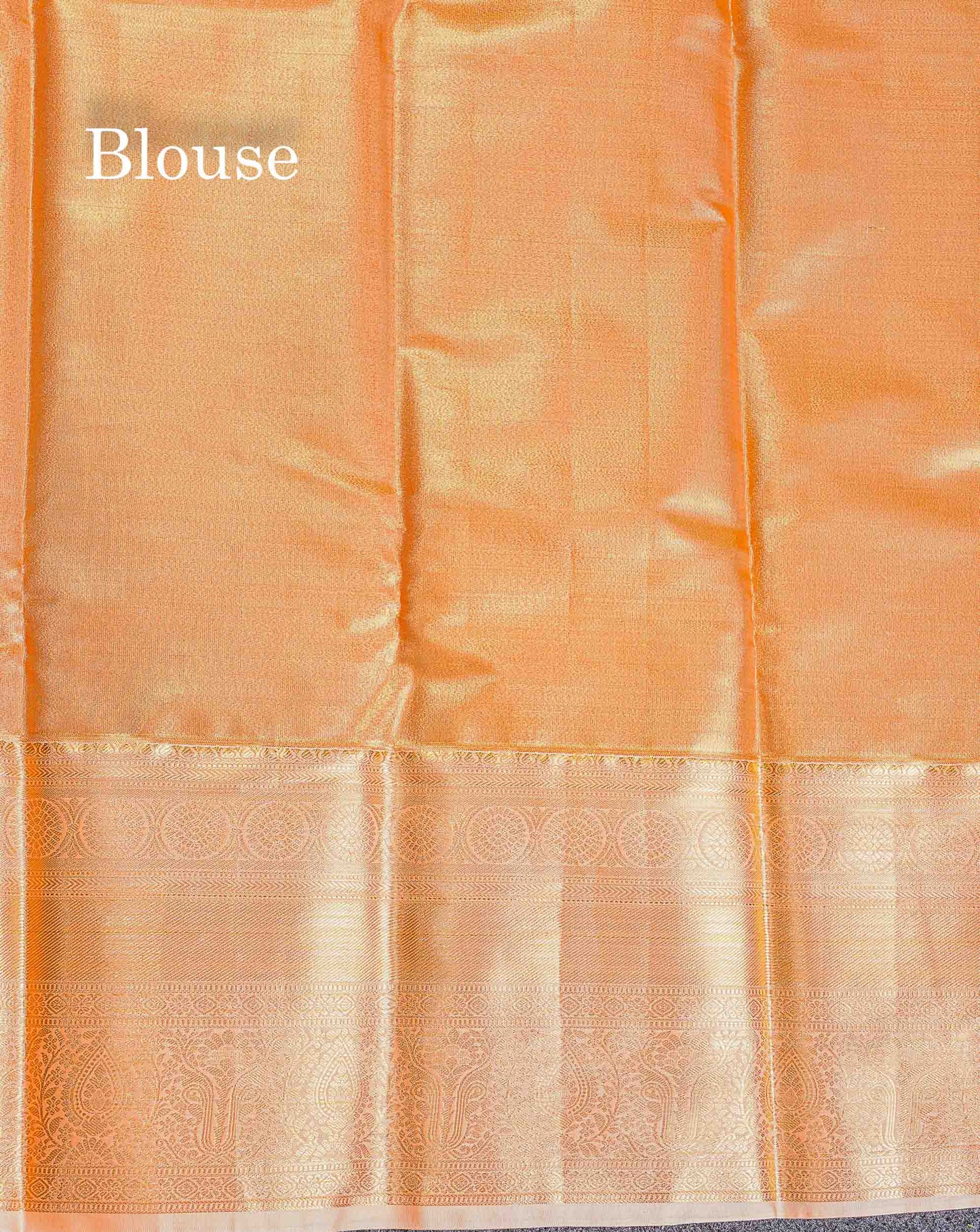 Bridal Semi Silk Saree - Light Green Colour Body Tissue With Contrast Peach Traditional Evening Morning Border