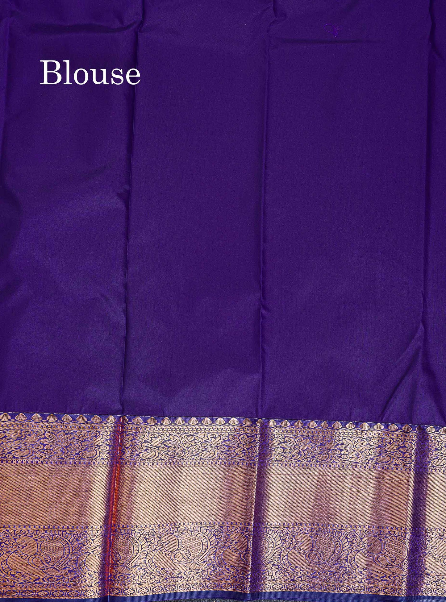 Bridal Semi Silk Saree - Orange Colour Body With Contrast Navy Blue Evening Morning Border