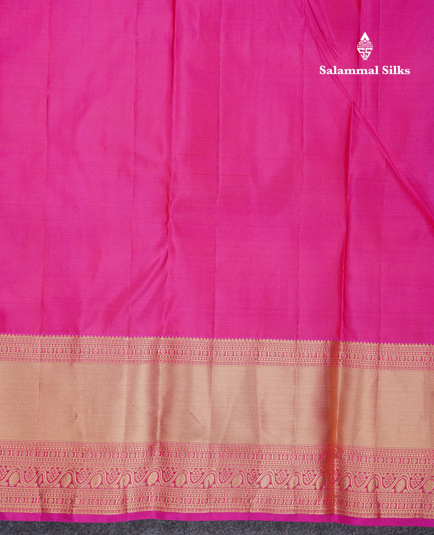 Beautiful Purple Pure Kanjivaram Silk Saree With Contrast Pink Traditional Evening Morning Border