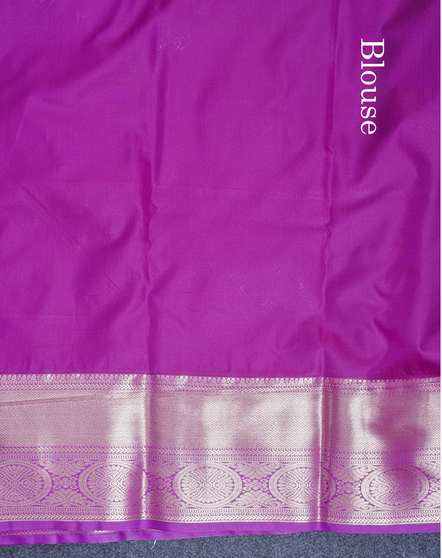 Sky Blue Bridal Semi Silk Saree With Contrast Vadamalli Border