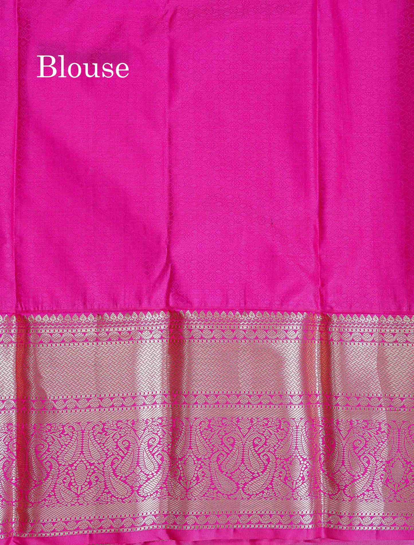 Bridal Semi Silk Saree - Peacock Blue Colour Body With Contrast Pink Traditional Evening Morning Border