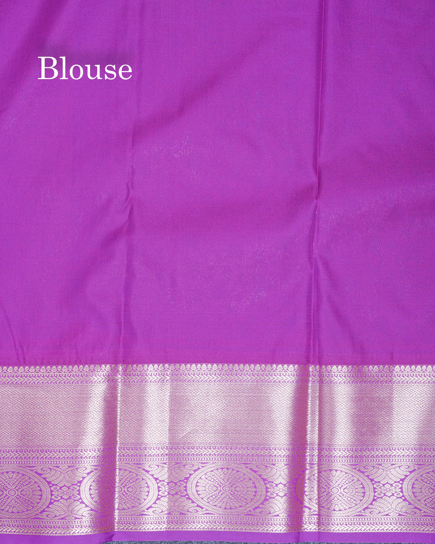 Sky Blue Bridal Semi Silk Saree With Contrast Vadamalli Border