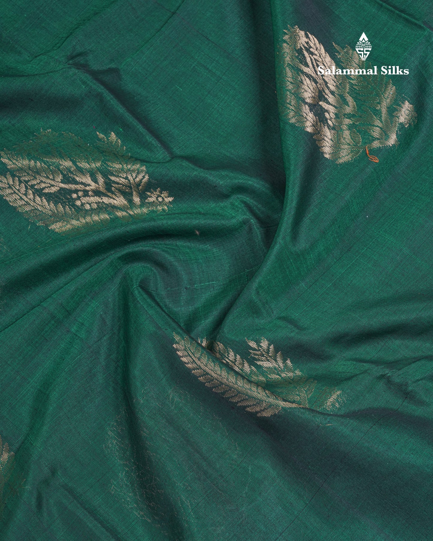 Beautiful Bottle Green SICO Cotton Saree With Contrast Dark Magenta Blouse