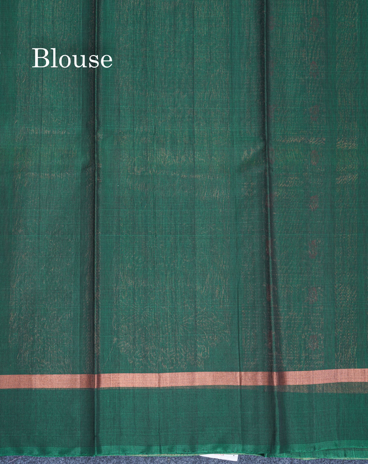 Beautiful Sandal Meenakari Work SICO Cotton Saree With Contrast Bottle Green Blouse