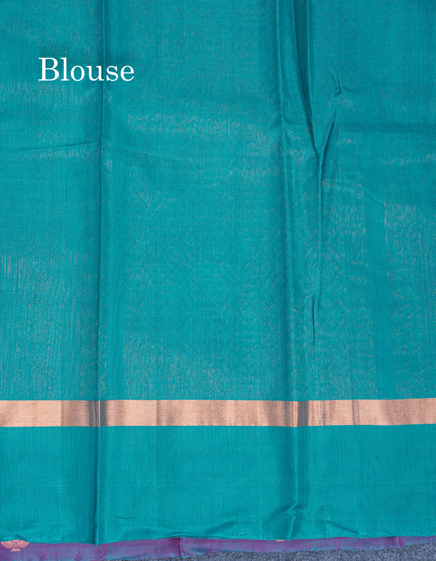 Beautiful Pink SICO Cotton Saree With Contrast Sapphire Blue Blouse