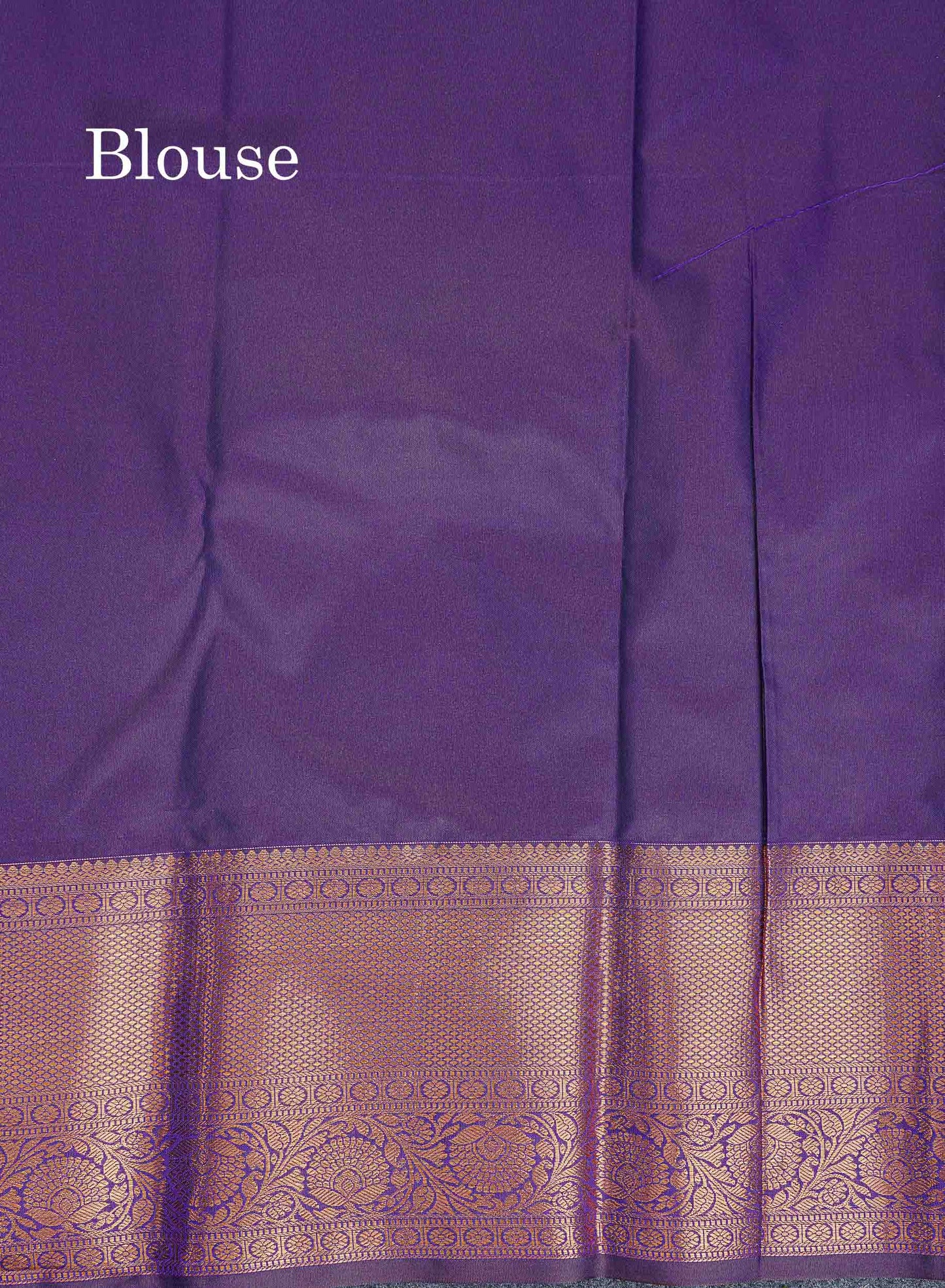 Bridal Semi Silk Saree - Light Pink Colour Body With Contrast Purple Border