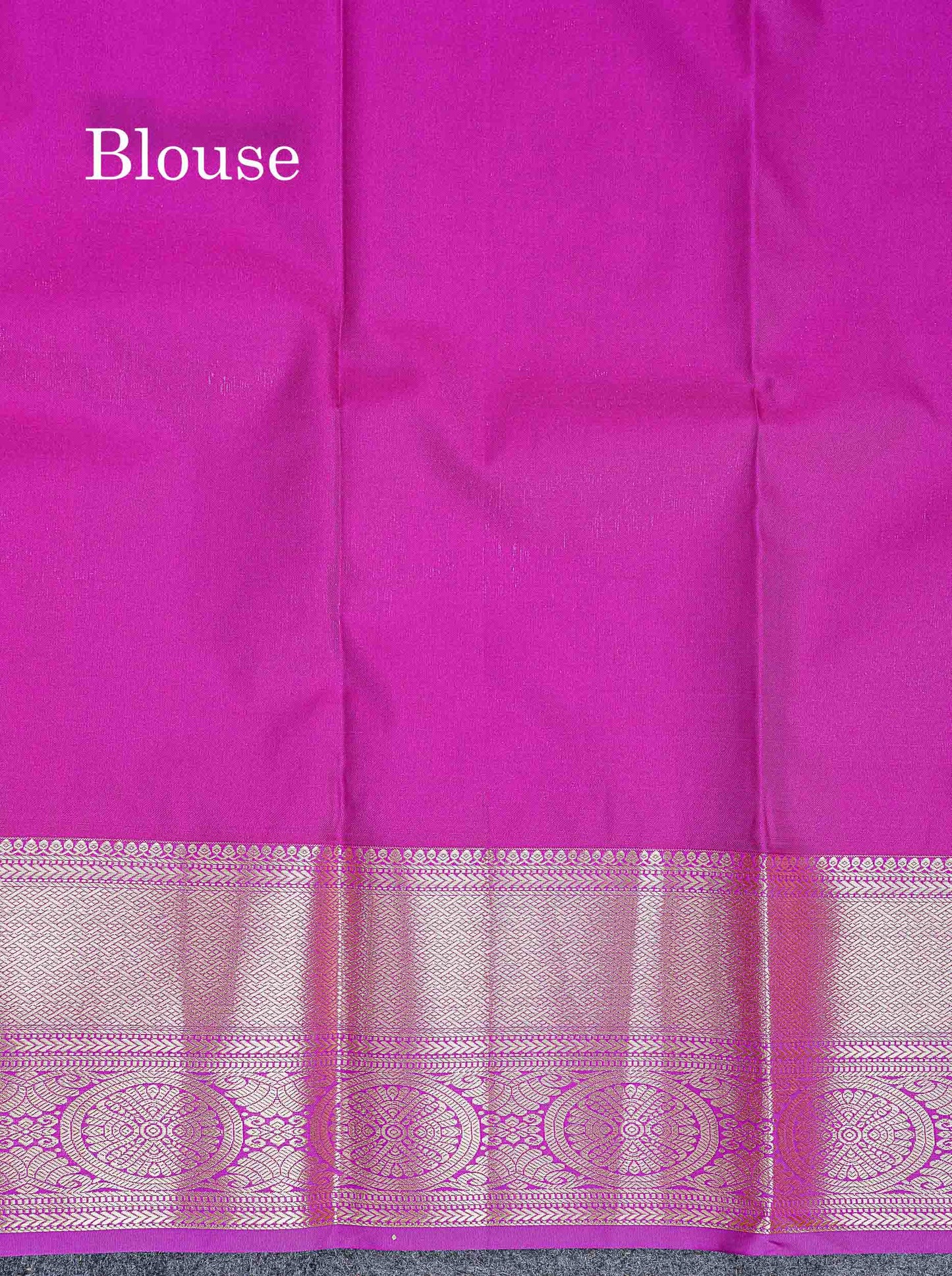 Bridal Semi Silk Saree - Light Pink Colour Body With Contrast Magenta Pink Border