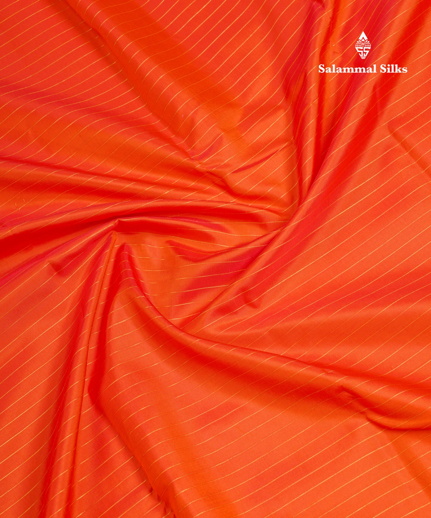 Orange Pure Kanjivaram Silk Saree With Contrast Pink 8 Kol Temple Border