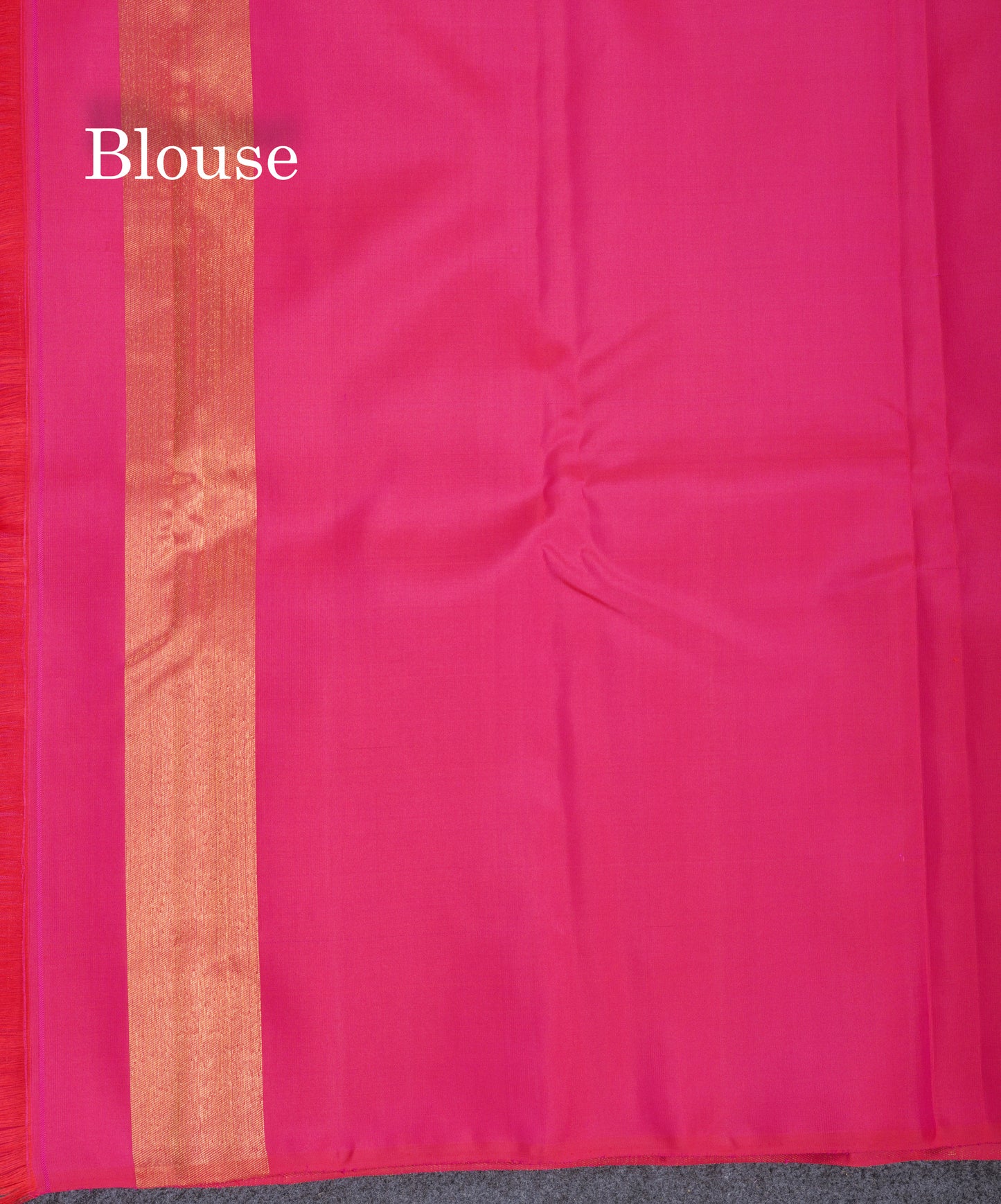 Orange Pure Kanjivaram Silk Saree With Contrast Pink 8 Kol Temple Border